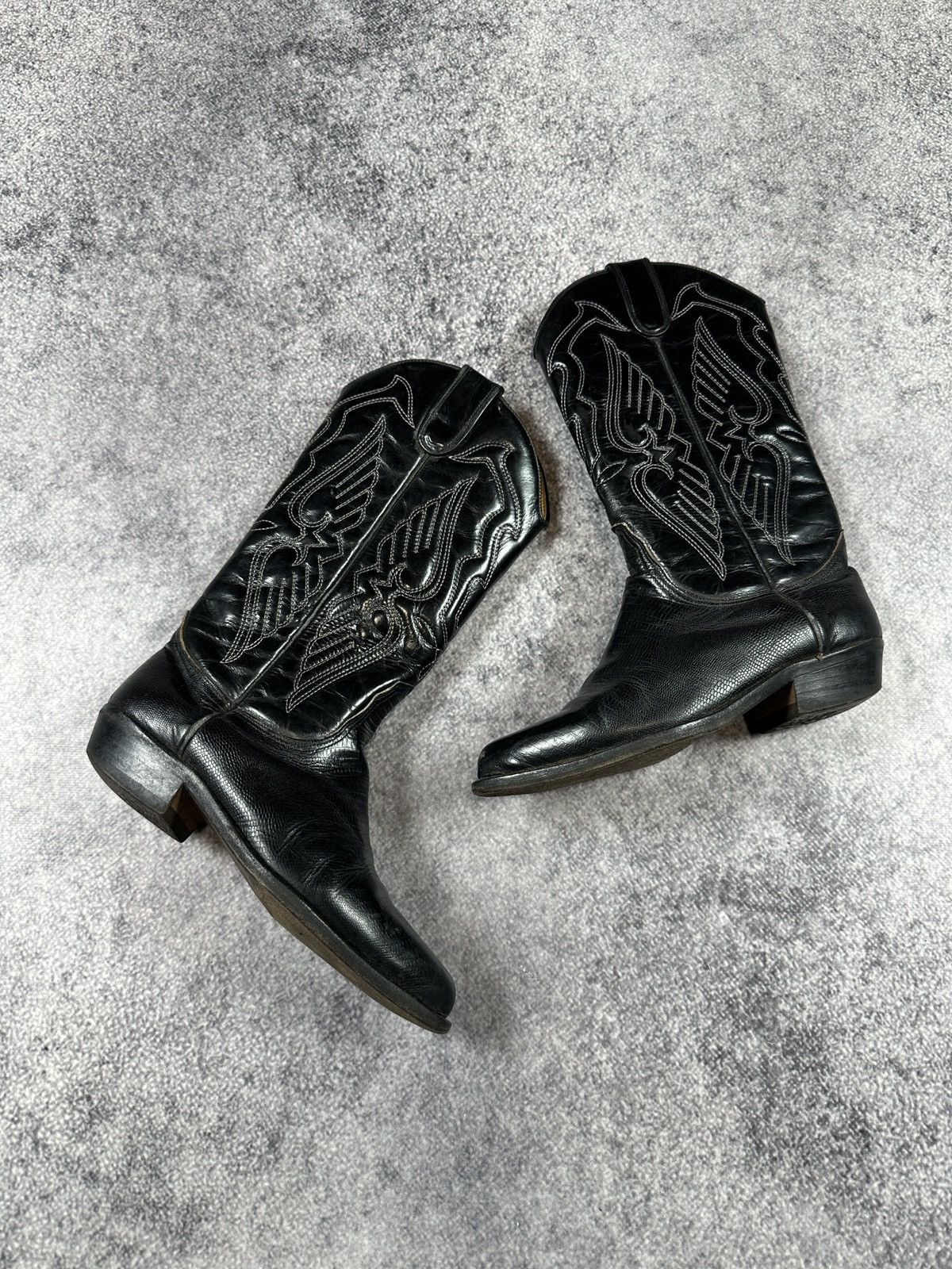 Vintage Y2K Vintage Leather Cowboy High Boots Streetwear Rare USA 36 Size US 6 / IT 36 - 1 Thumbnail
