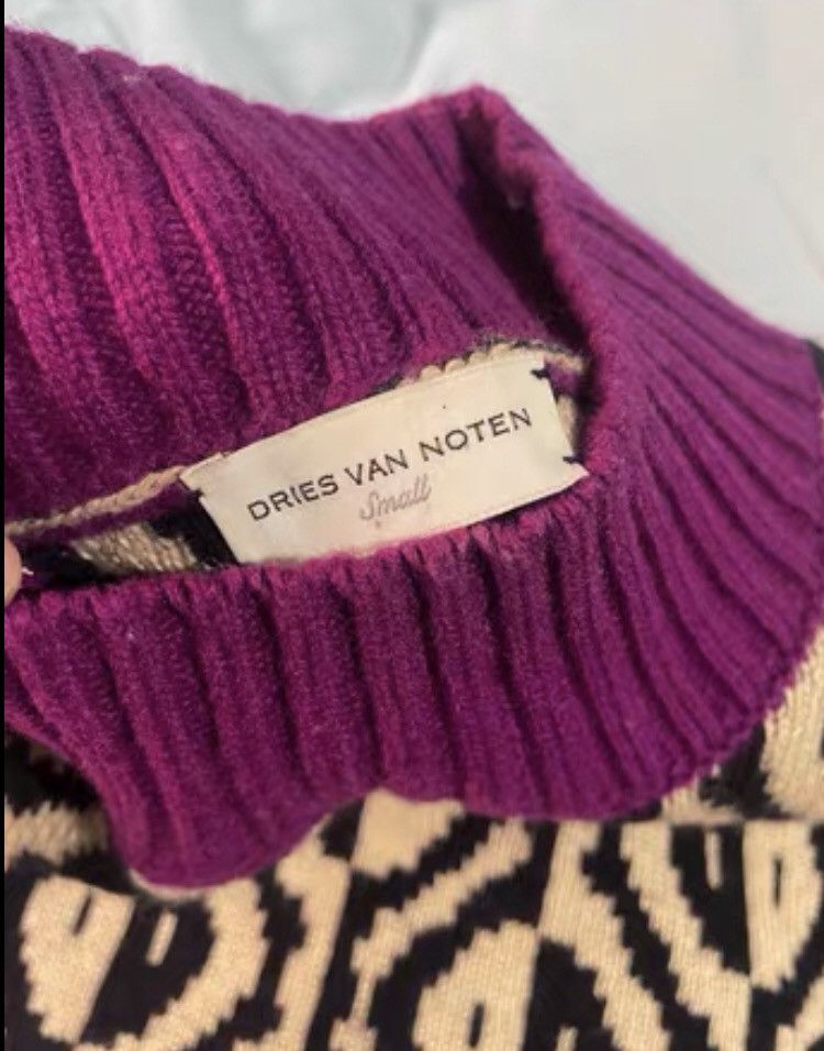 Dries Van Noten Dries van noten Asymmetric pattern sweater 2412-Nextarrow Size US S / EU 44-46 / 1 - 6 Thumbnail