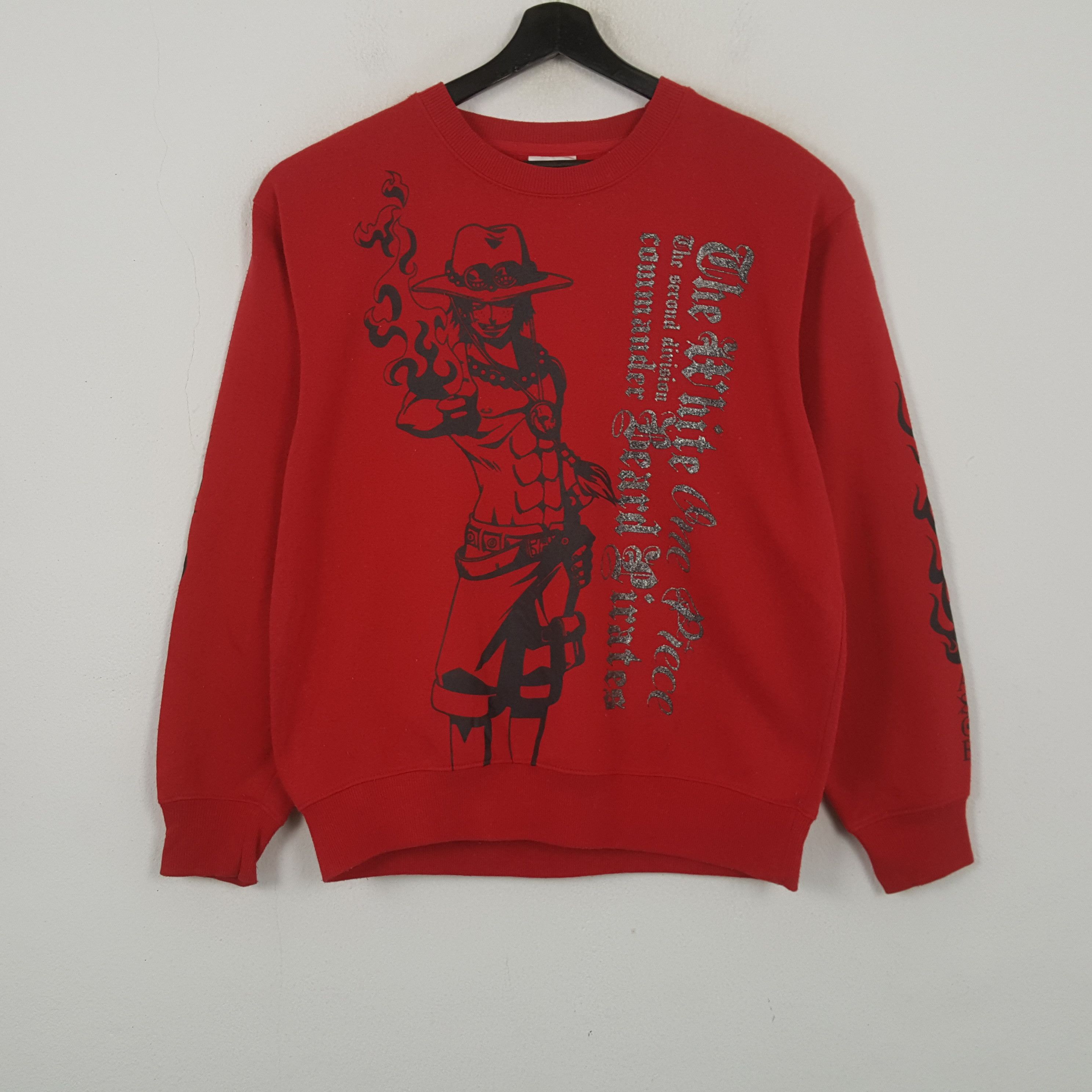One Piece One Piece Portugas D Ace Anime Sweatshirt RR12 Size US L / EU 52-54 / 3 - 1 Thumbnail