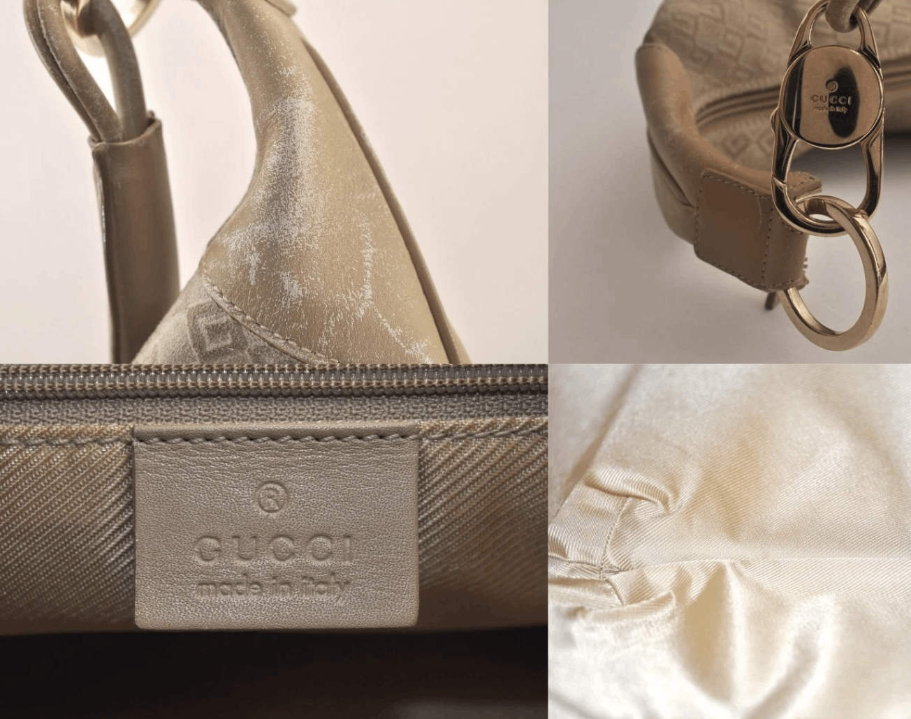Gucci Gucci GG suede beige hobo leather bag Size ONE SIZE - 6 Thumbnail