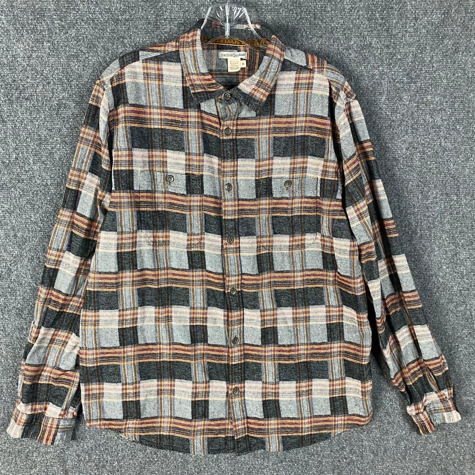 Other Carbon 2 Cobalt Flannel Shirt Men's 100% Cotton Plaid M Size US M / EU 48-50 / 2 - 1 Thumbnail