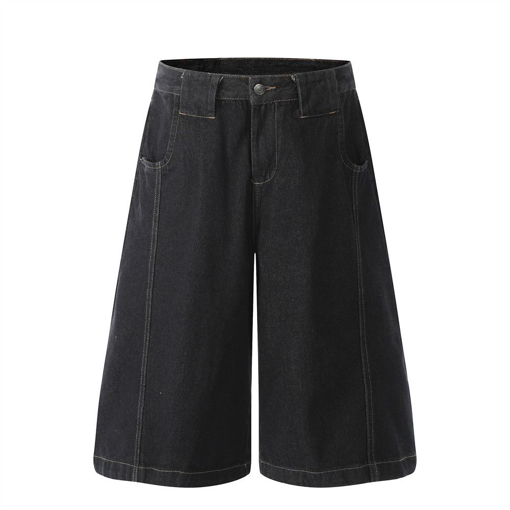 Japanese Brand × Vintage Men's workwear casual street loose wide-leg denim shorts Size US 32 / EU 48 - 1 Thumbnail