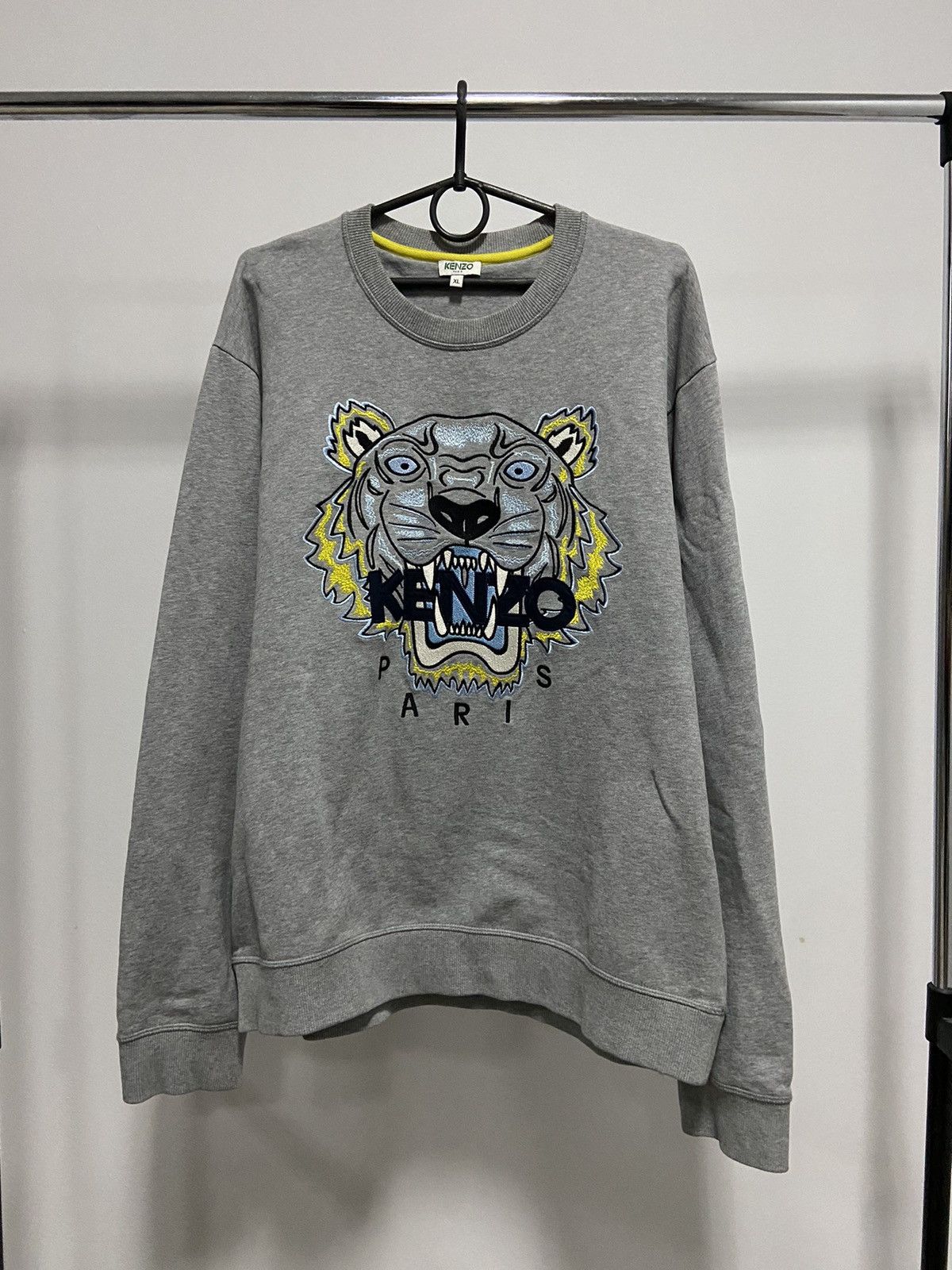 Kenzo × Vintage Kenzo tiger 🐯 Vintage Sweatshirt Big Logo Paris Luxury Size US XL / EU 56 / 4 - 1 Thumbnail