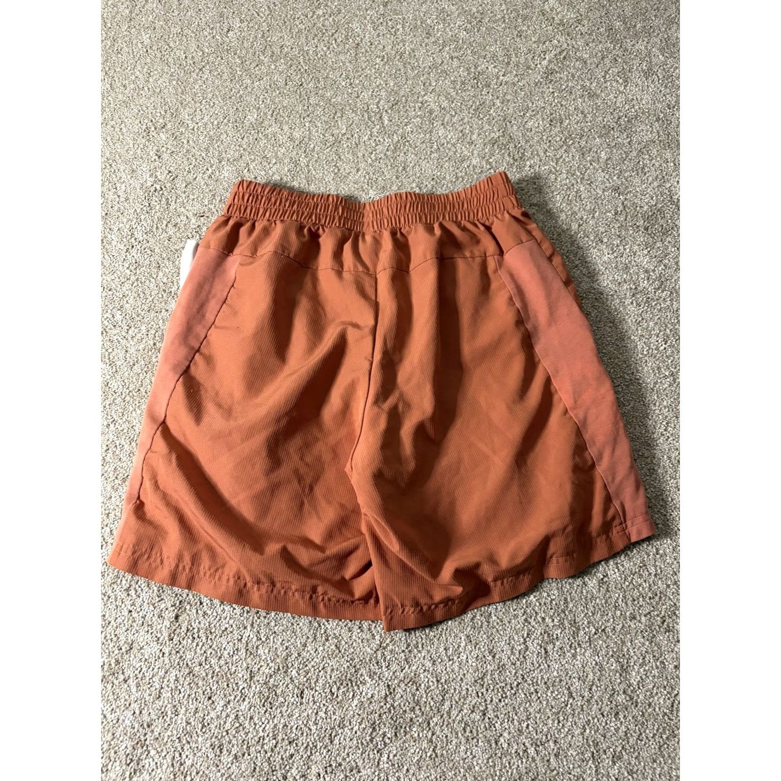 Adidas Adidas Shorts Mens M Orange Aeroready 7" Running Gym Training Lightweight Moisture Wicking Pockets Elastic Waist Size US 31 - 5 Thumbnail
