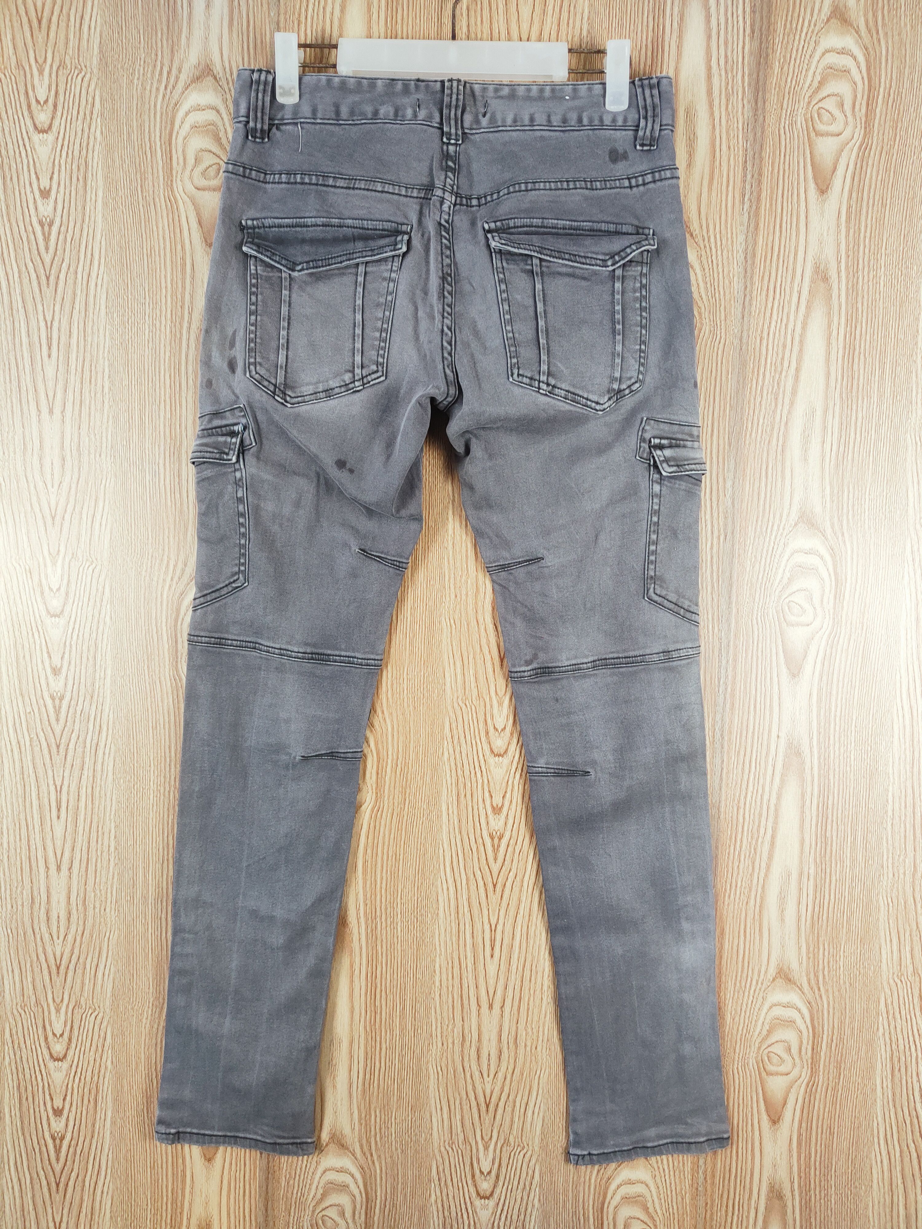 Japanese Brand Denim Place Dark Gray Multipocket Tactical Cargo Pants #W368 Size US 30 / EU 46 - 7 Thumbnail