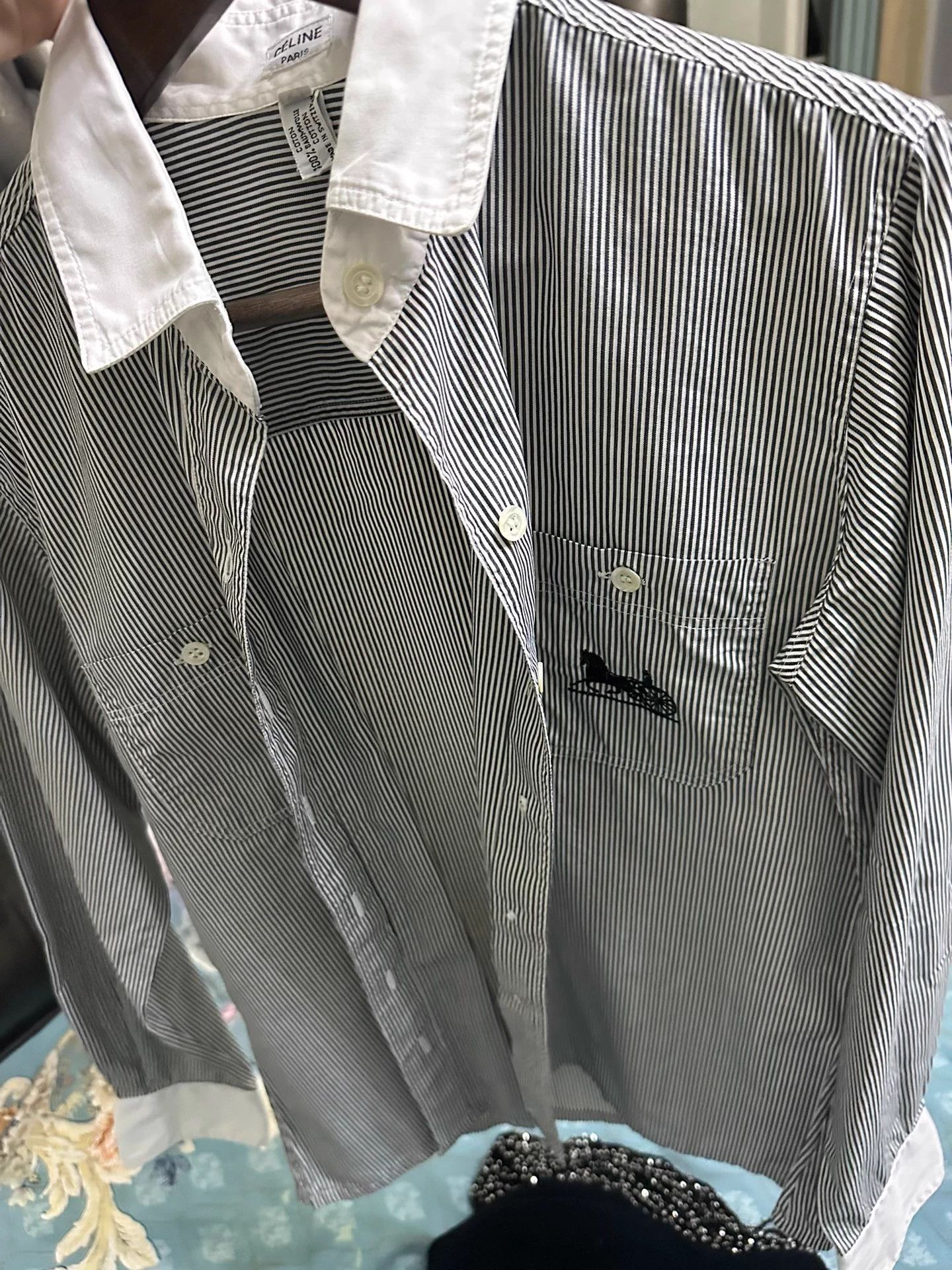 Celine CELINE vintage shirt Size S / US 4 / IT 40 - 2 Thumbnail