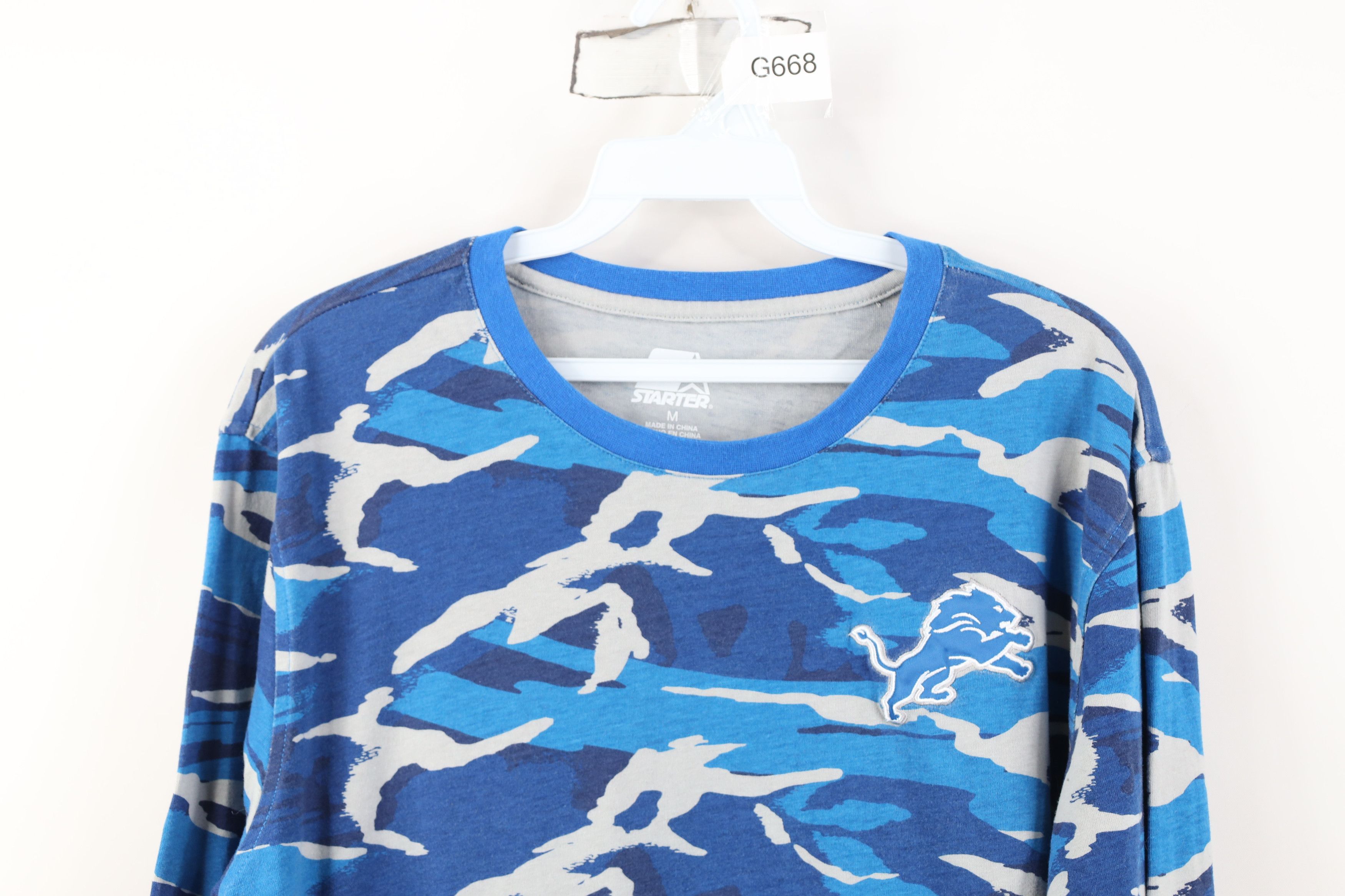 Starter Y2K Starter Detroit Lions Football Long Sleeve T-Shirt Size US M / EU 48-50 / 2 - 2 Thumbnail