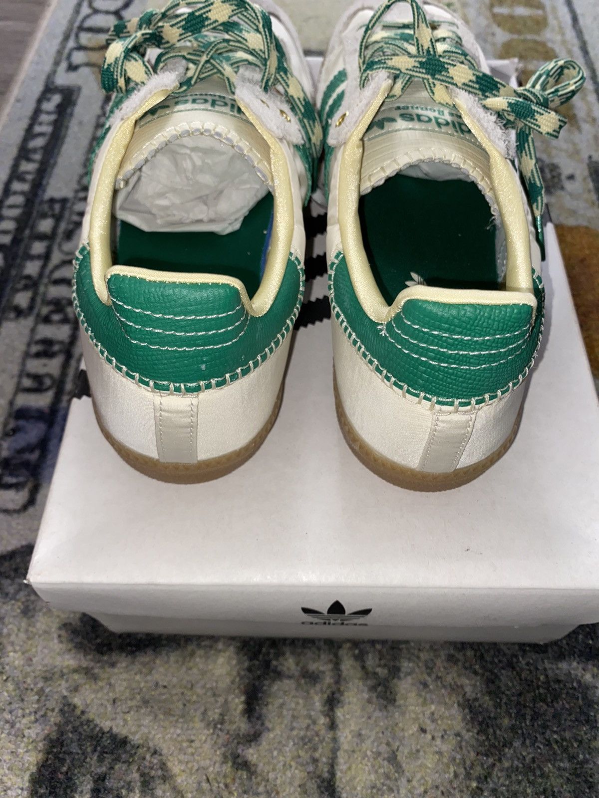 Adidas × Wales Bonner Adidas Samba Wales Bonner Cream Green Size US 11.5 / EU 44-45 - 4 Thumbnail
