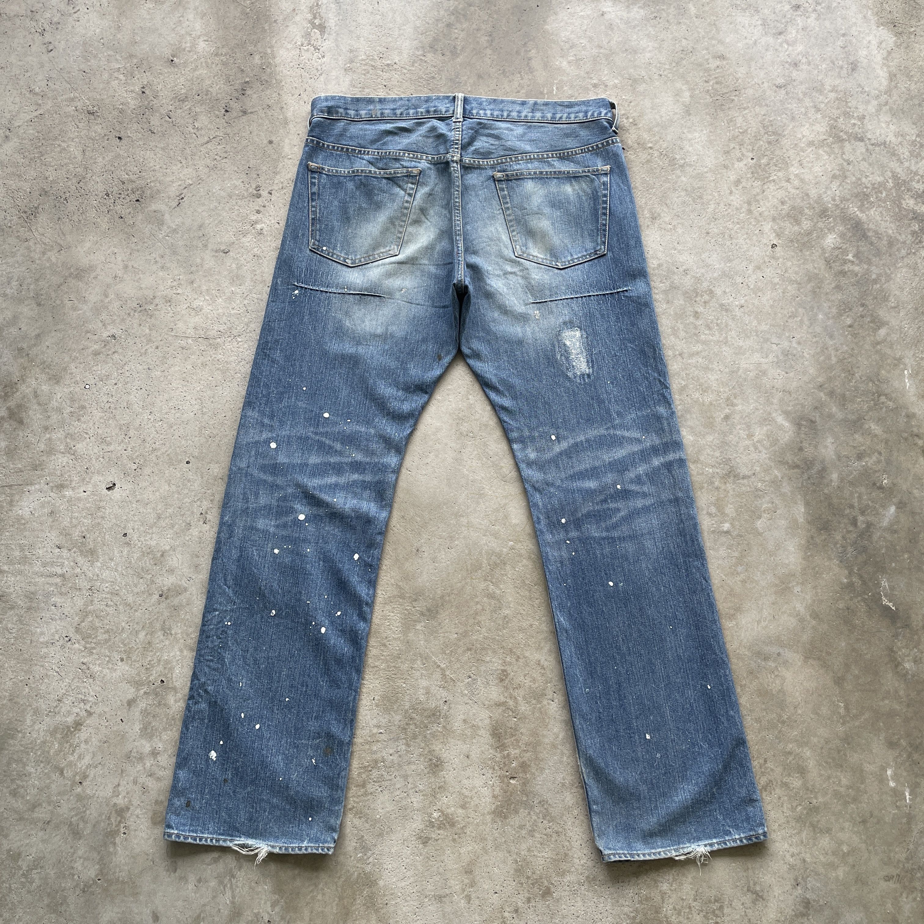 Japanese Brand × Takeo Kikuchi Vintage Takeo Kikuchi Painter Denim Faded Jeans Pants W36 Size US 36 / EU 52 - 12 Thumbnail