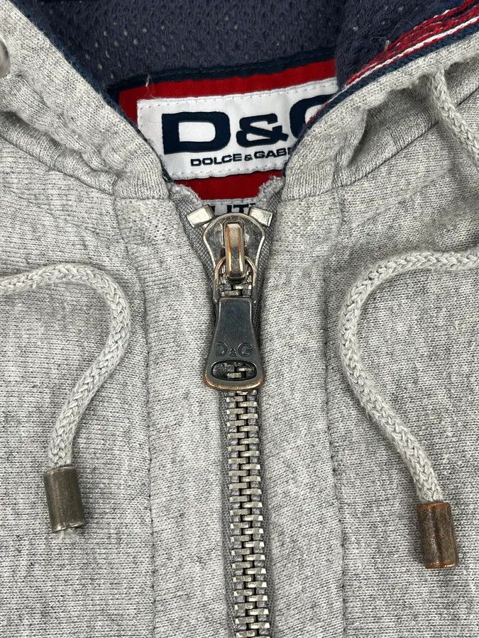 Dolce & Gabbana AW2007 Dolce & Gabbana Grey Royal College Zip-up Hoodie Size US M / EU 48-50 / 2 - 9 Thumbnail