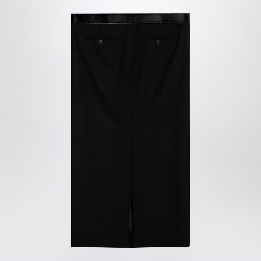 Prada o1d2blof0924 Wool Skirts in Black Size 27" / US 4 / IT 40 - 2 Thumbnail