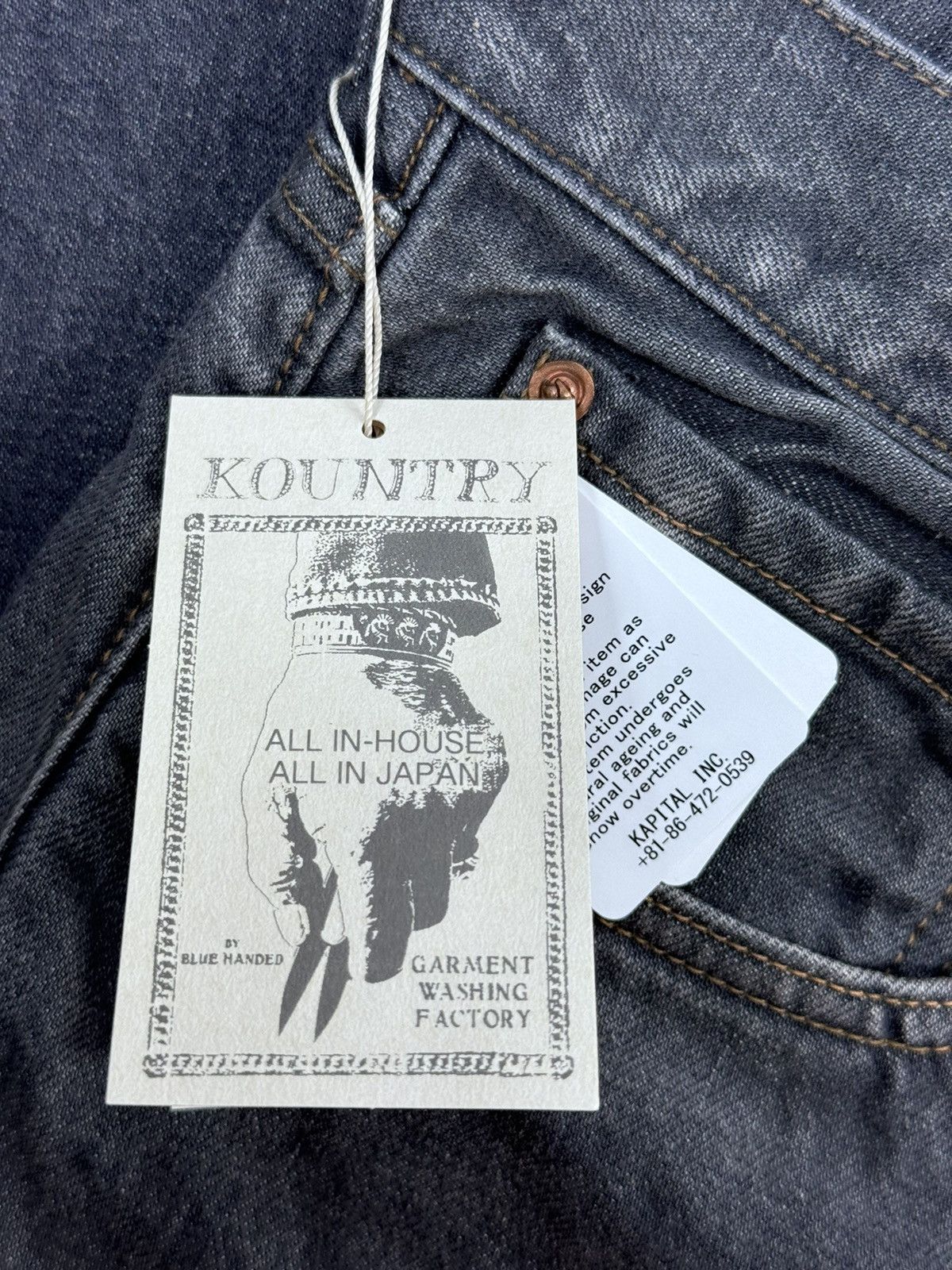 Kapital SLIM FIT EMBROIDERED DENIM JEANS Size US 38 / EU 54 - 6 Thumbnail