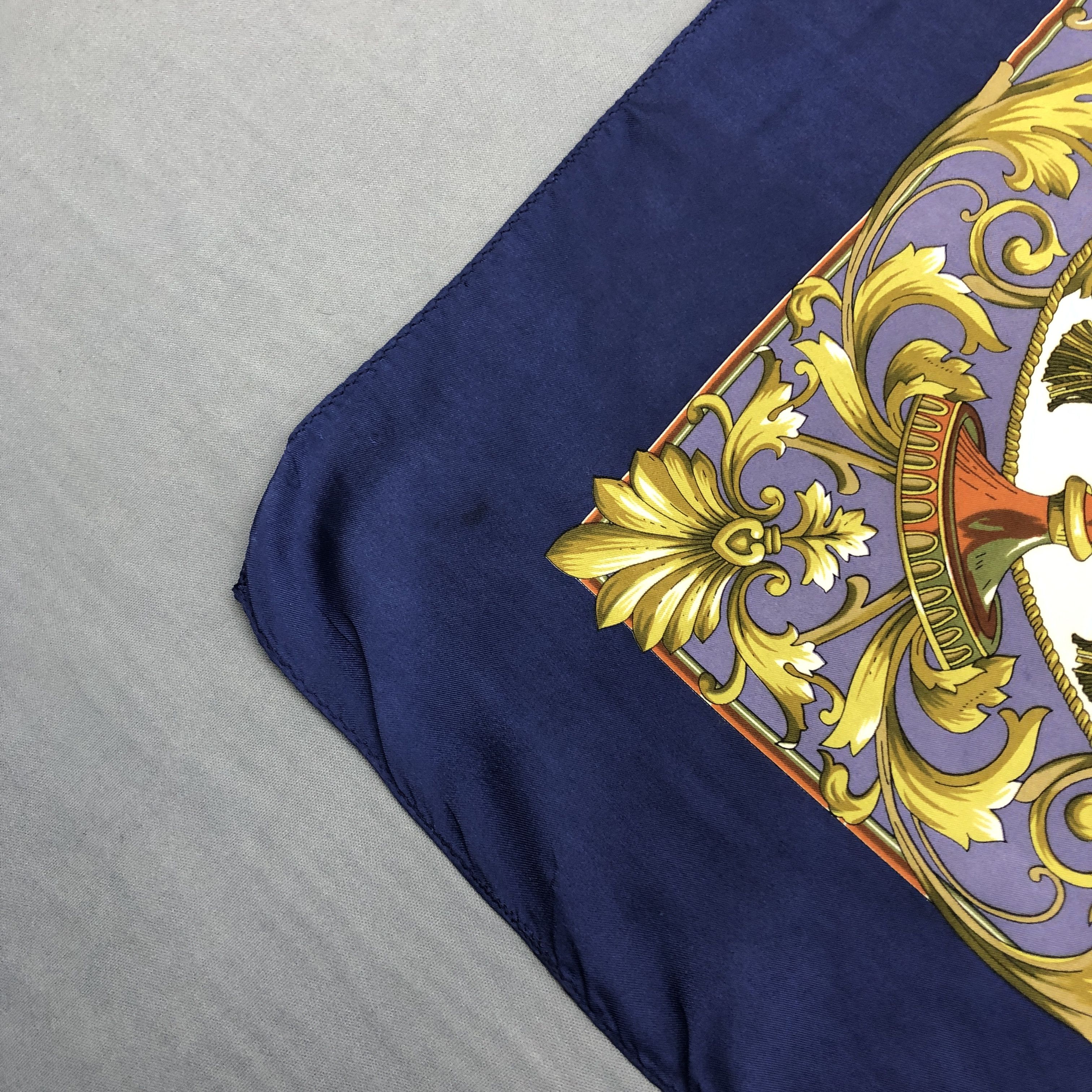 Other × Vintage Vintage Michel Valentino SILK Scarf Twill Stole Wraps Scarve Size ONE SIZE - 14 Thumbnail