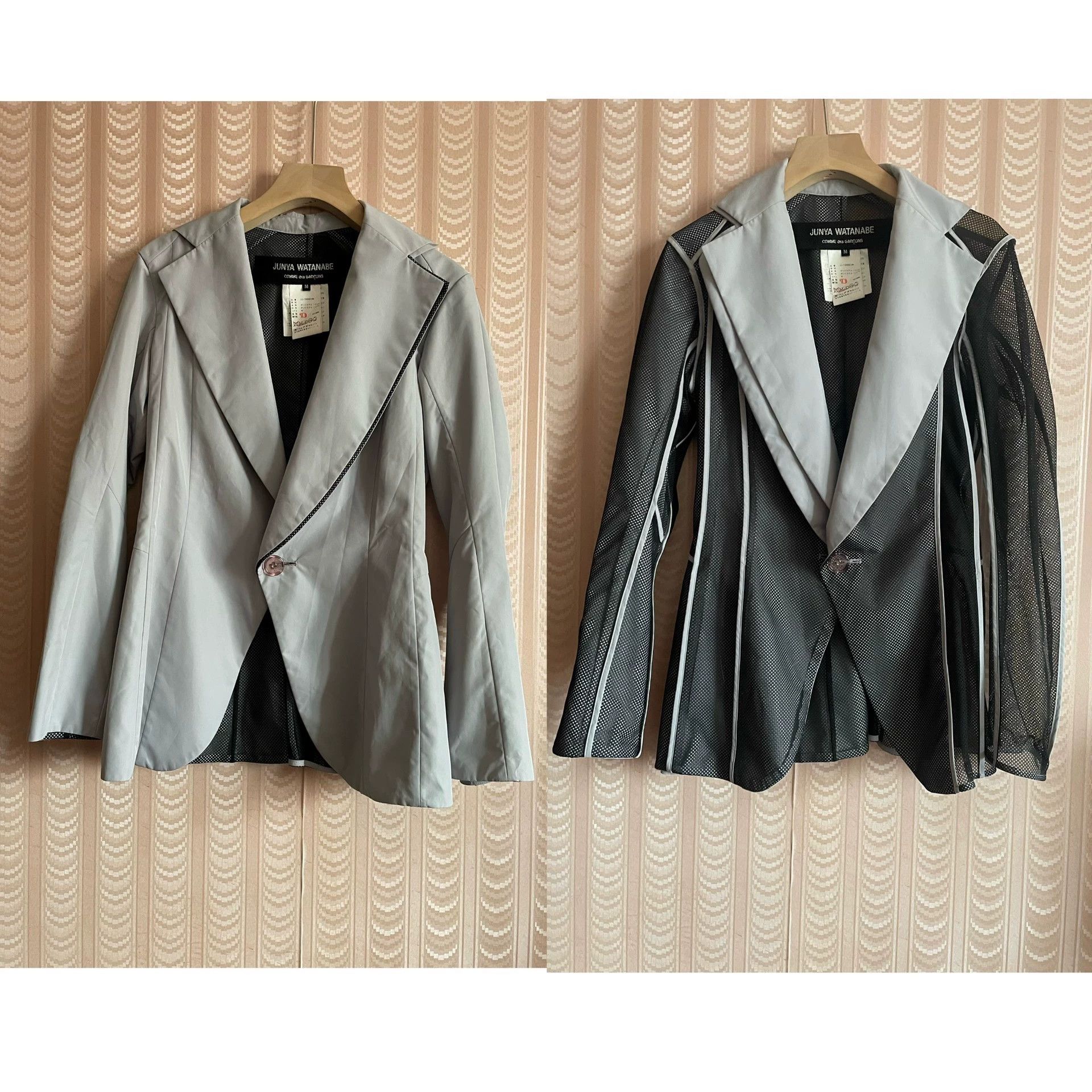 Comme des Garcons Comme Des Garcons Grey mesh double-sided deconstructive -DMC Size US M / EU 48-50 / 2 - 1 Thumbnail
