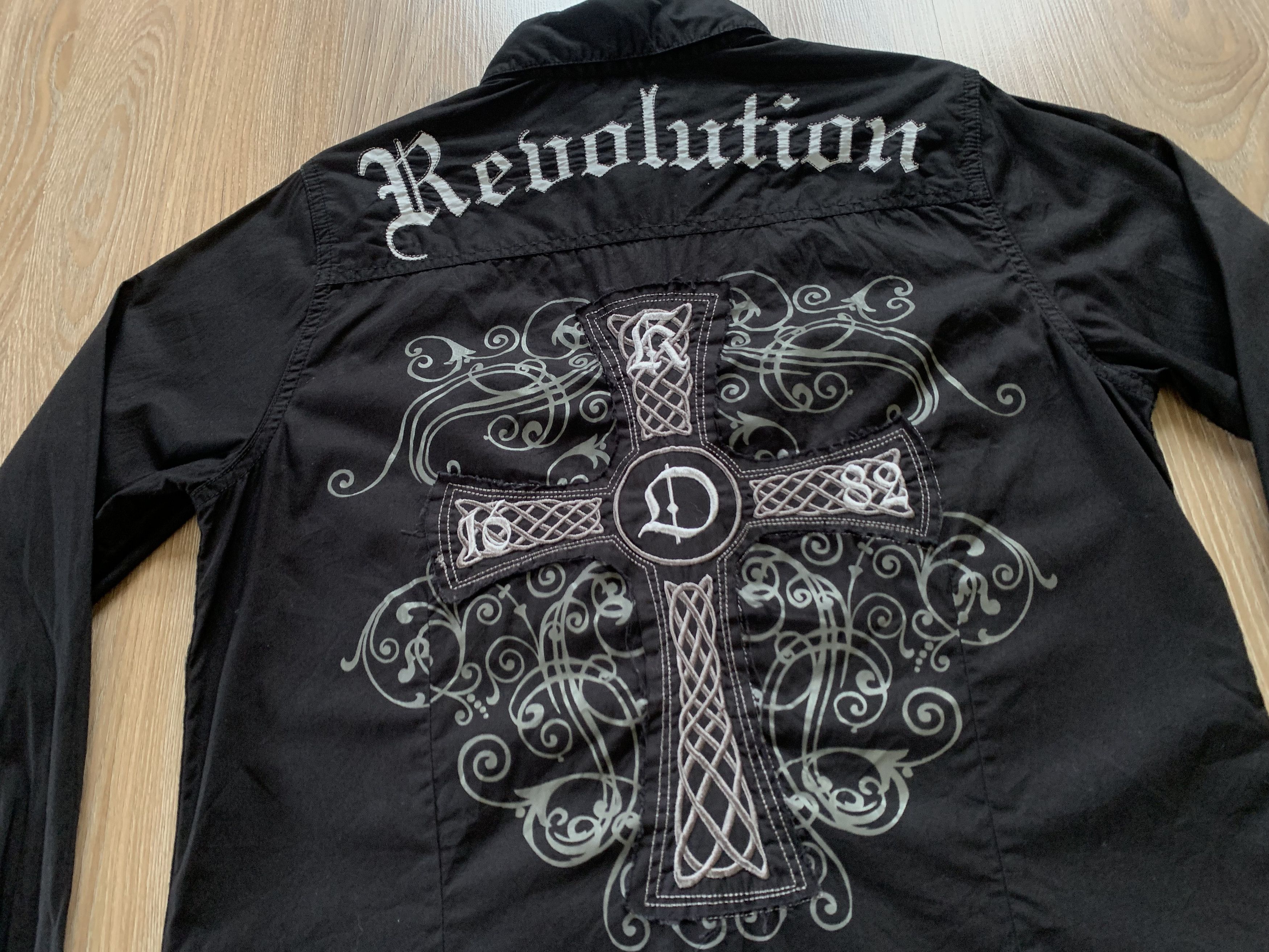 Other John Devin Cross Embrode Black Button Up Shirt Size S / US 4 / IT 40 - 6 Thumbnail