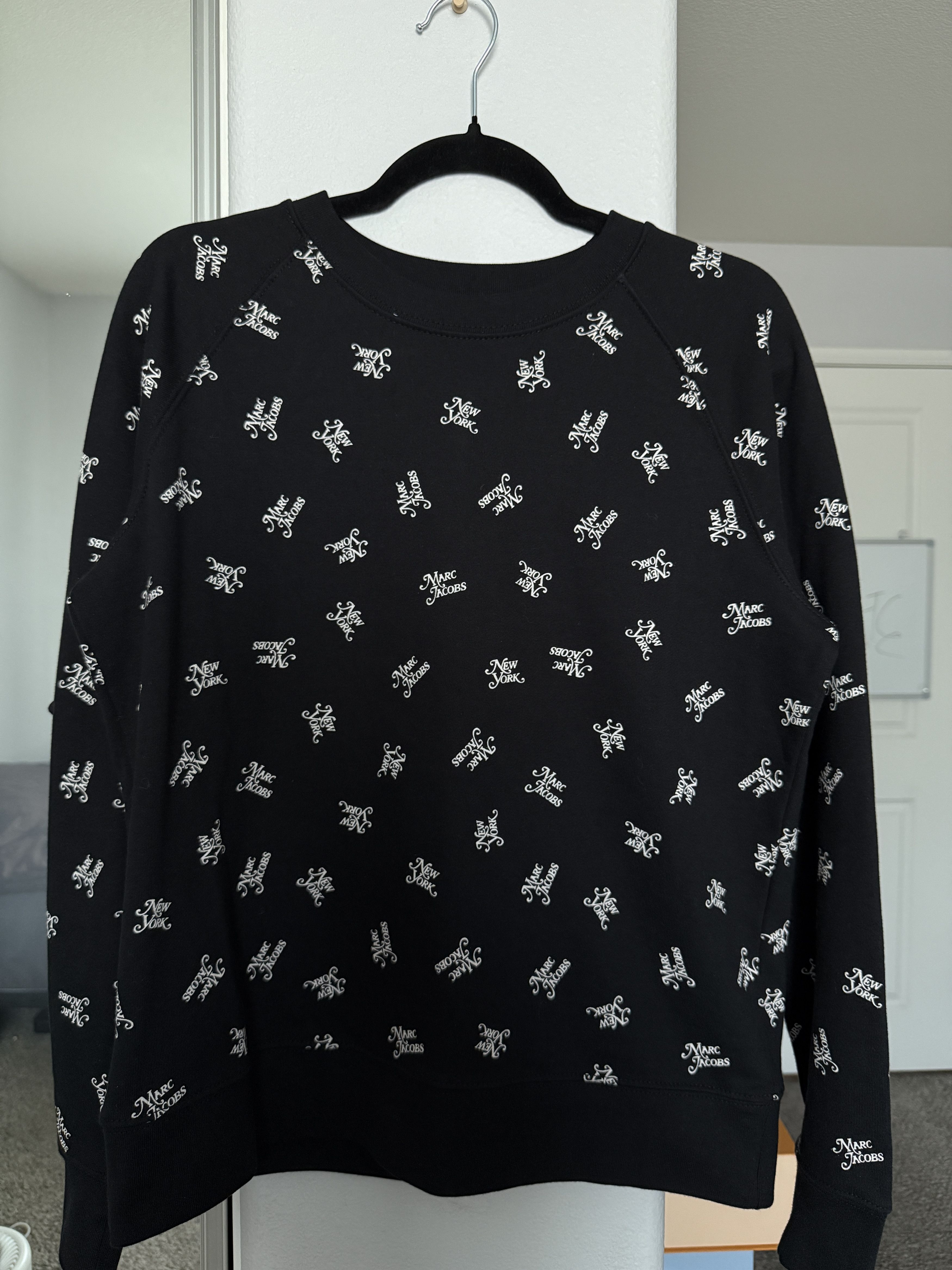 Marc Jacobs THE LOGO SWEATSHIRT BLACK SZ SMALL Size S / US 4 / IT 40 - 3 Thumbnail