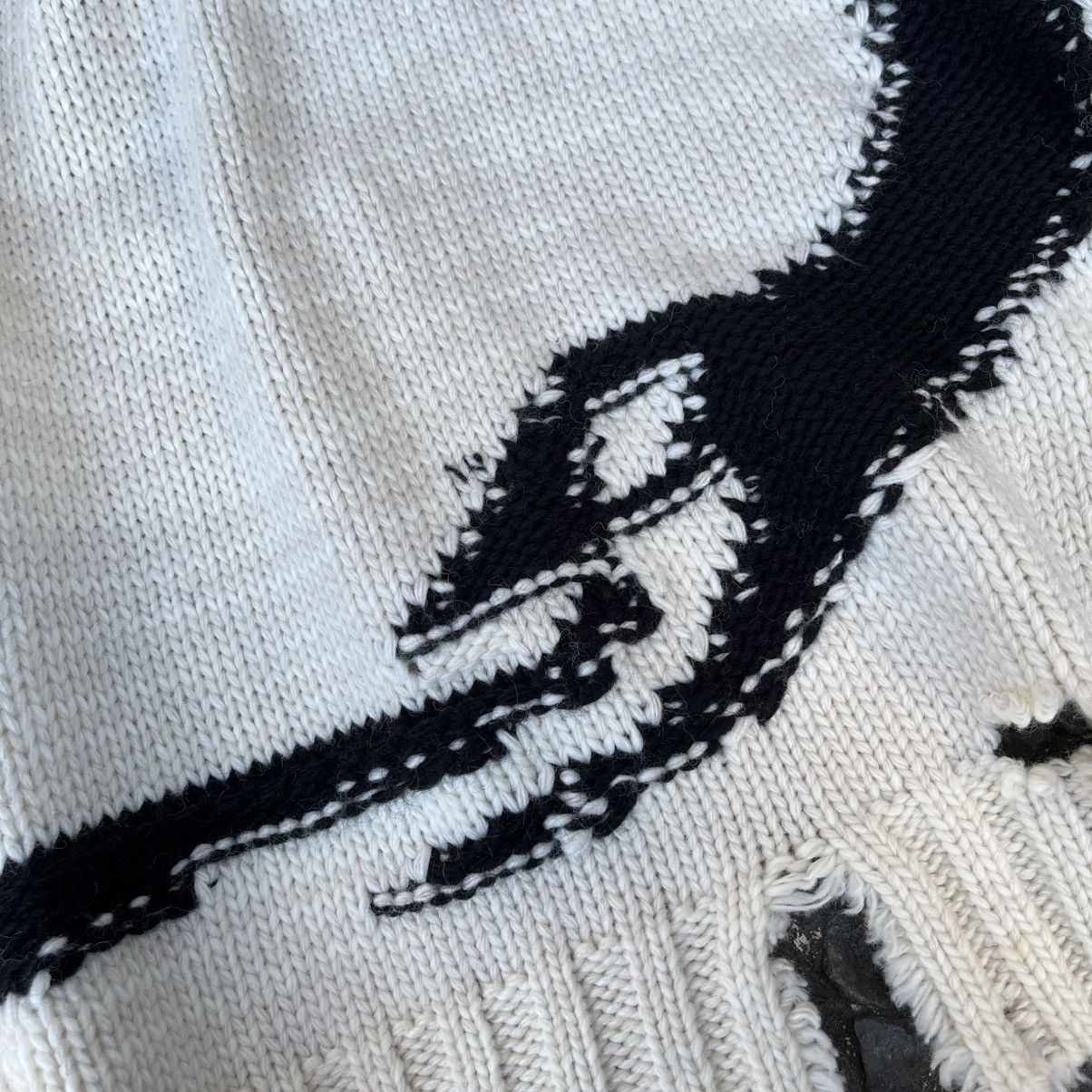 MM6 MM6 Maison Margiela F/W 2022 Ouroboros Distressed Knit Wrap Size S / US 4 / IT 40 - 7 Thumbnail