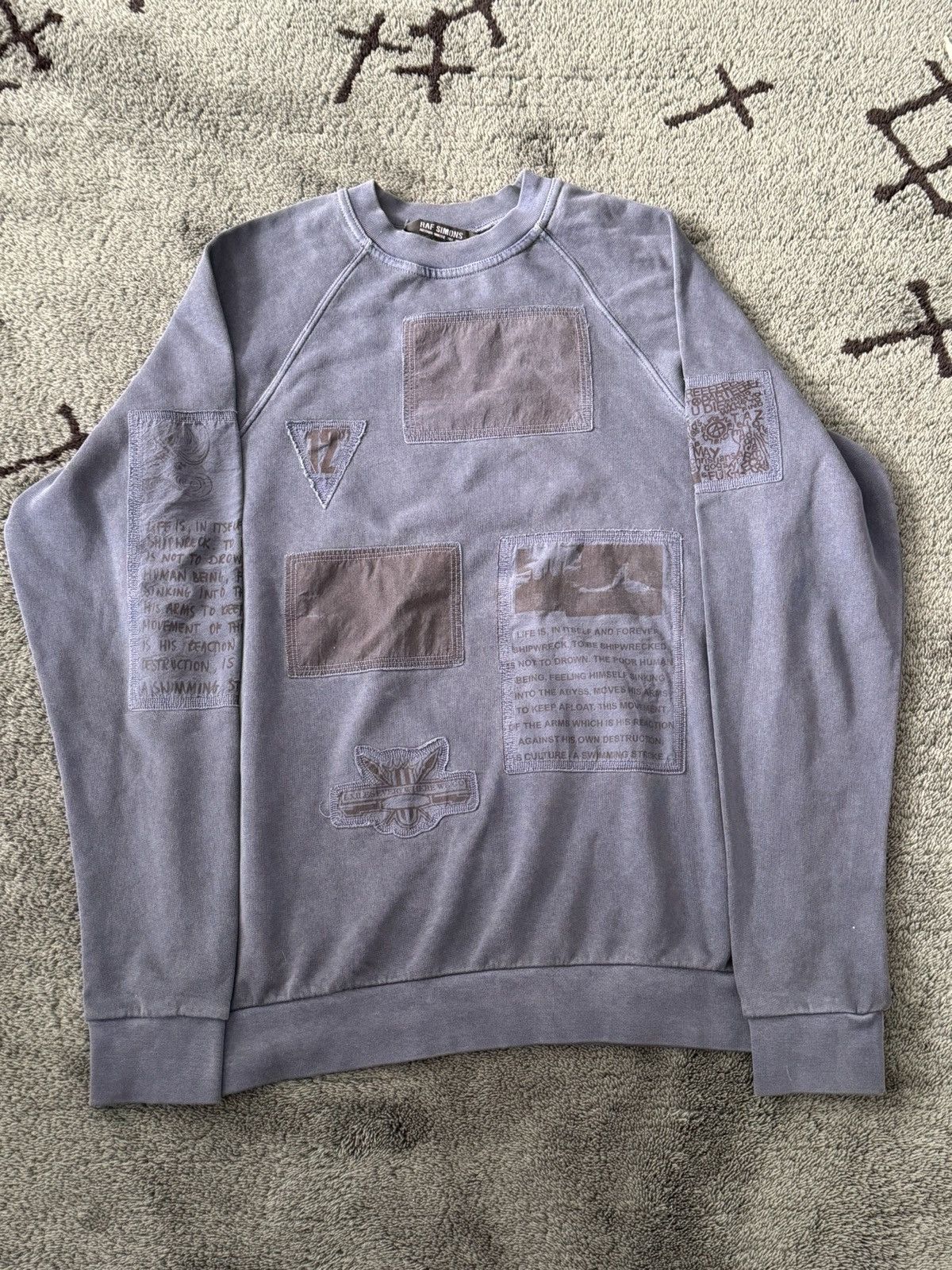 Raf Simons Raf simon’s aw04 waves patch sweater Size US M / EU 48-50 / 2 - 1 Thumbnail