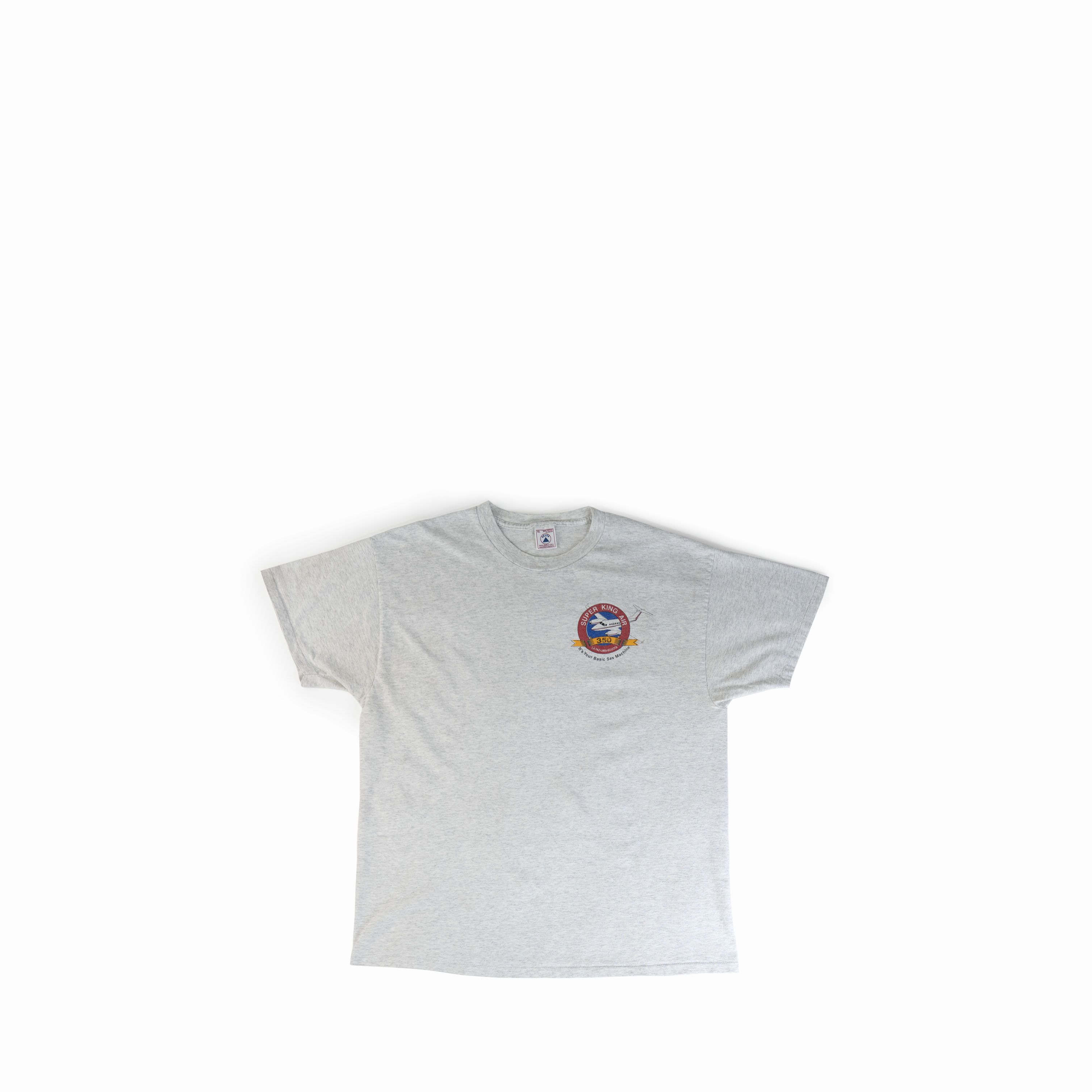 Vintage Vintage 1990's Super King Air Plane Sex Machine Tee Shirt Size US XL / EU 56 / 4 - 1 Thumbnail