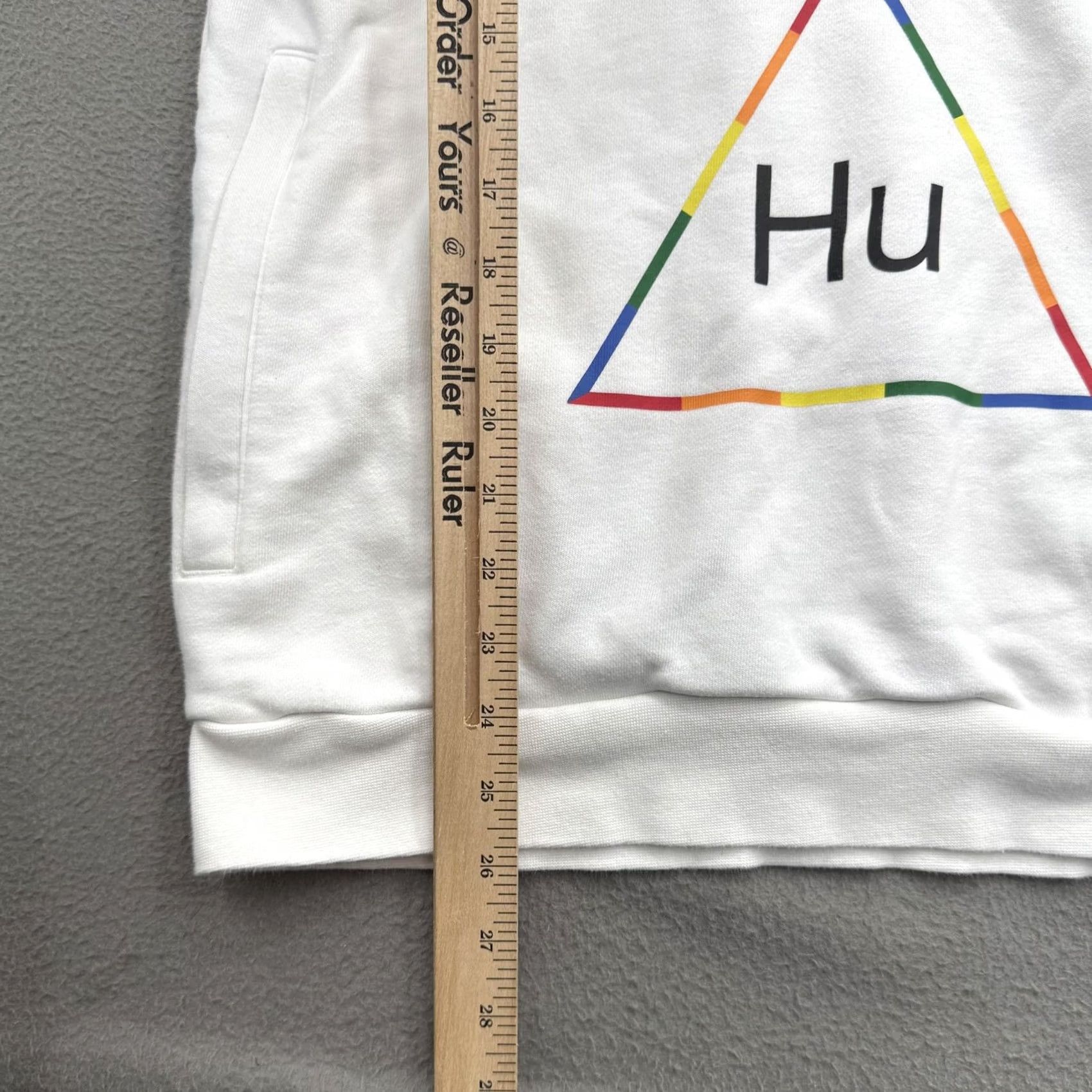 Adidas Adidas Hu Hoodie Mens Small White 1/4 Zip Graphic Print BREATHE THOUGHTS Rainbow Pocket Logo Size US S / EU 44-46 / 1 - 5 Thumbnail