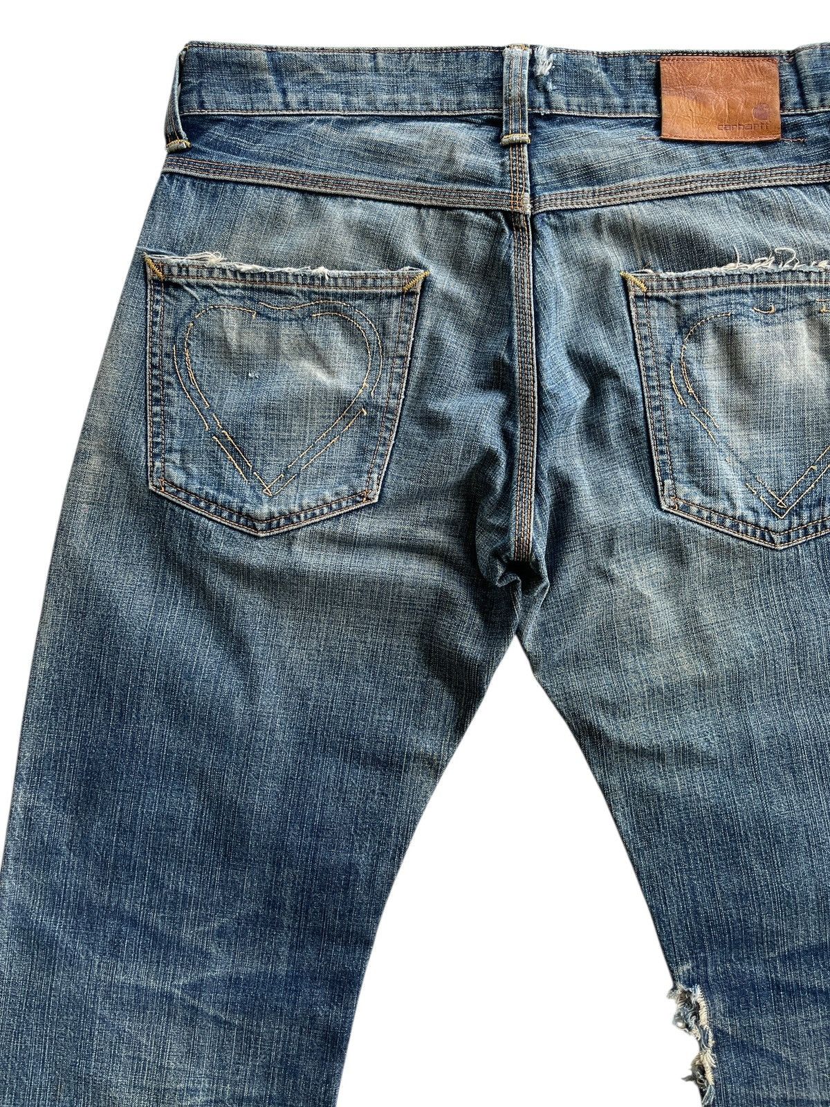Carhartt Vintage Carhartt Distressed Selvedge Denim Size US 32 / EU 48 - 9 Thumbnail