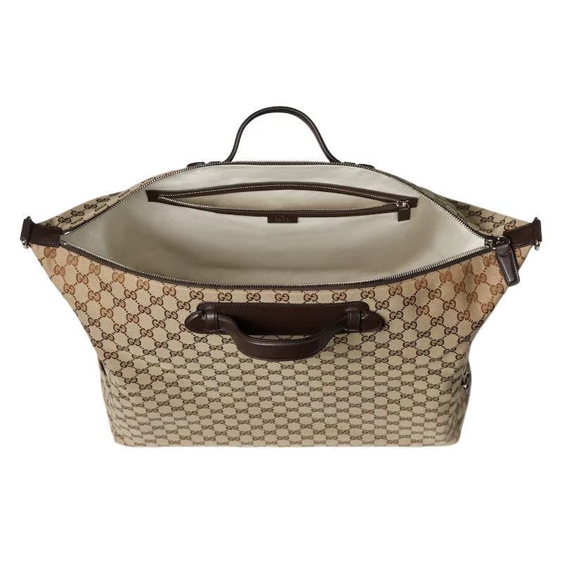 Gucci GUCCI Beige/Brown GG Canvas Duffle New & Auth Size ONE SIZE - 4 Thumbnail