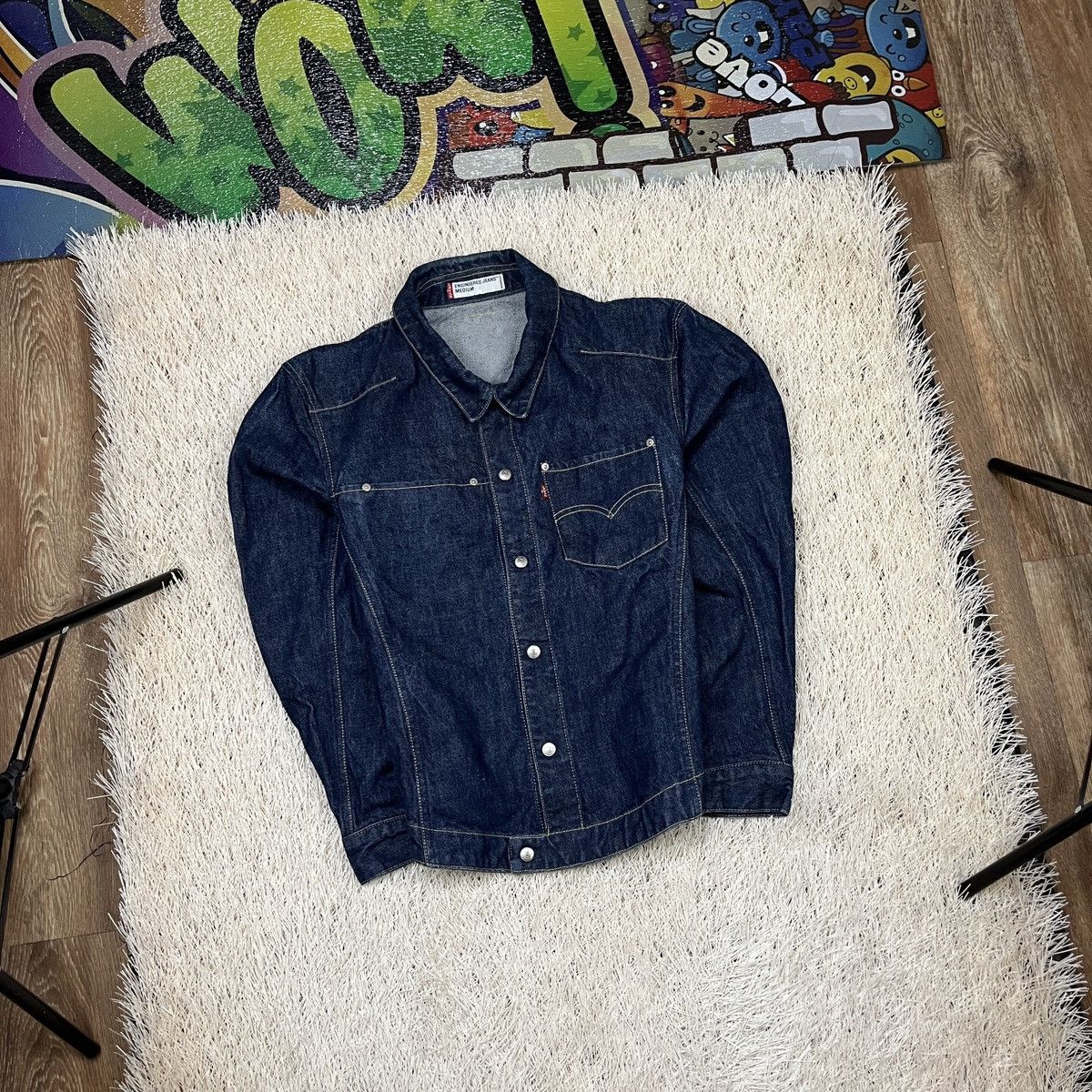 Levi's Vintage 90s Levis Engineered Denim Jacket size M Y2K Levi's Size US M / EU 48-50 / 2 - 1 Thumbnail