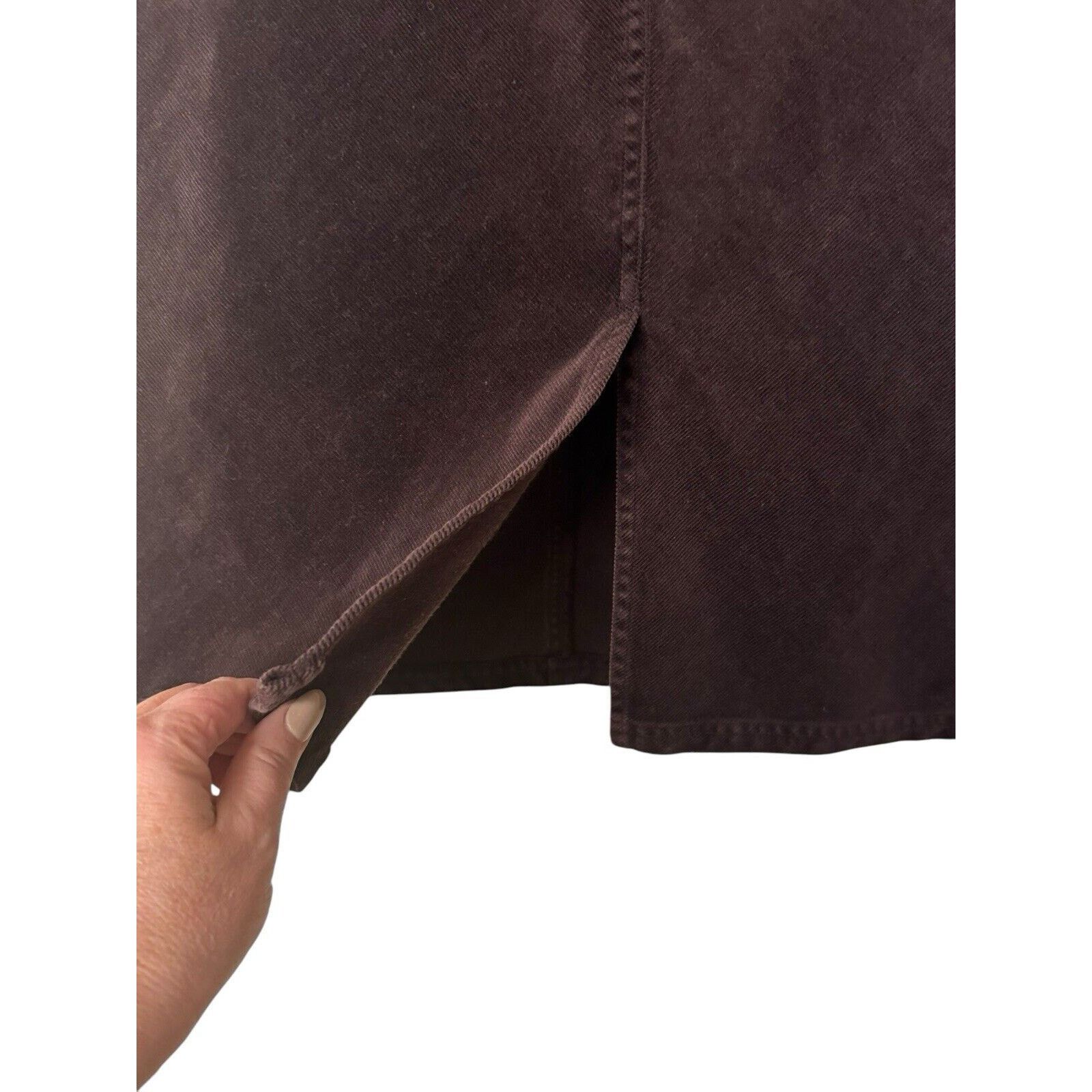 Other Harold’s Corduroy Skirt Chocolate Brown Size 4 Stretchy Size 27" / US 4 / IT 40 - 2 Thumbnail
