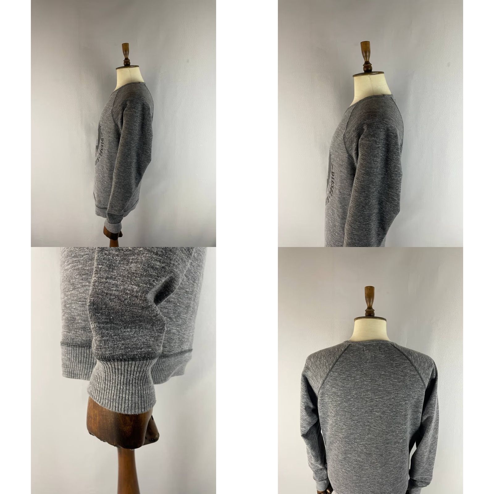 Diesel Diesel Mens Sweatshirt M Gray Cotton Crew Neck Pullover Long Sleeve Sweatshirt Size US M / EU 48-50 / 2 - 8 Thumbnail