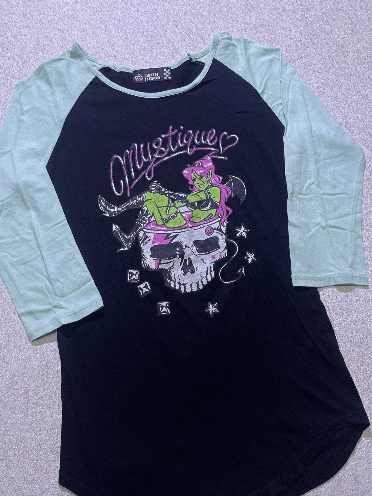 Japanese Brand Y2K LISTEN FLAVOR short sleeve tshirt Size S / US 4 / IT 40 - 2 Thumbnail
