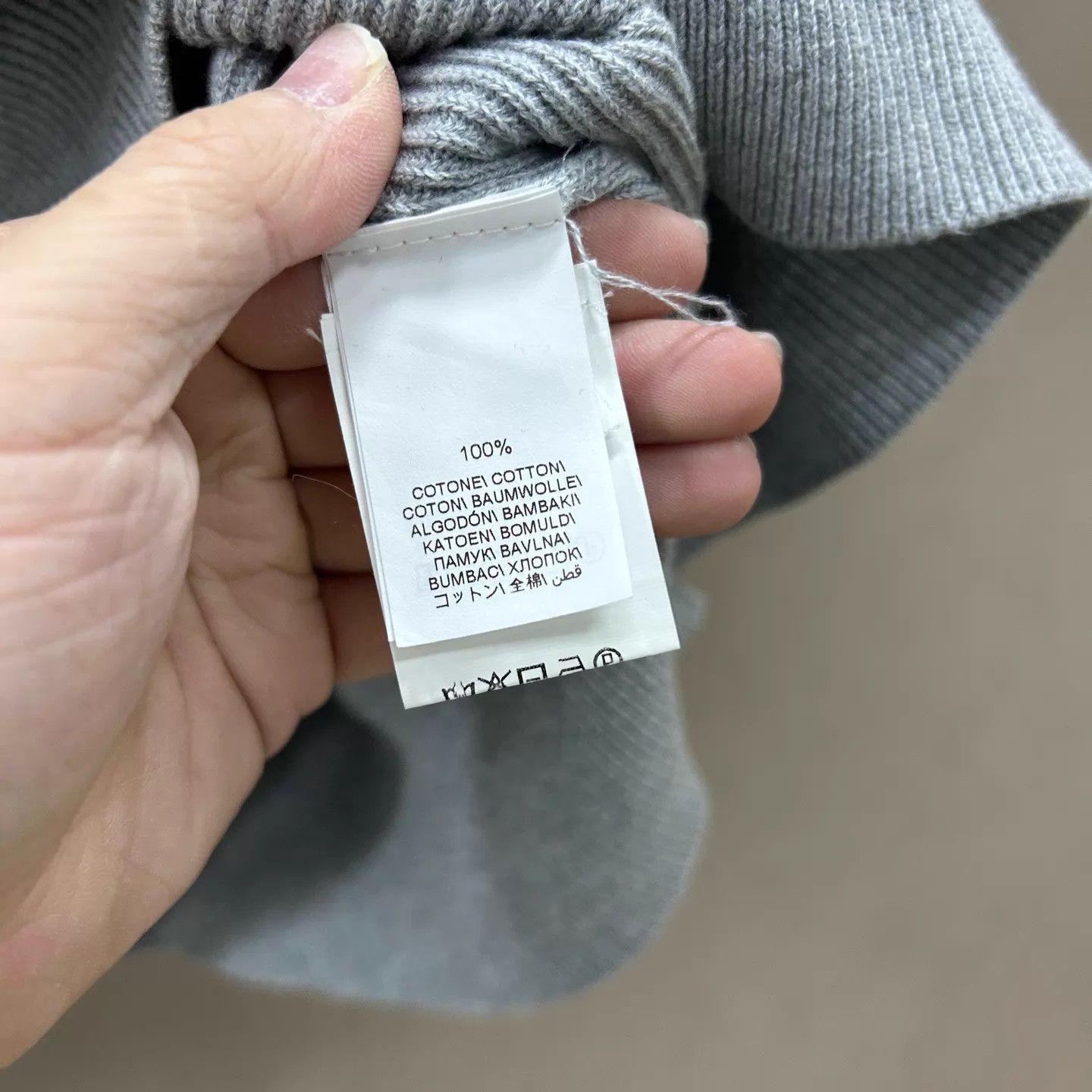 Brunello Cucinelli Brunello Cucinelli 99 New Gray Knit Polo 50 Size US M / EU 48-50 / 2 - 4 Thumbnail