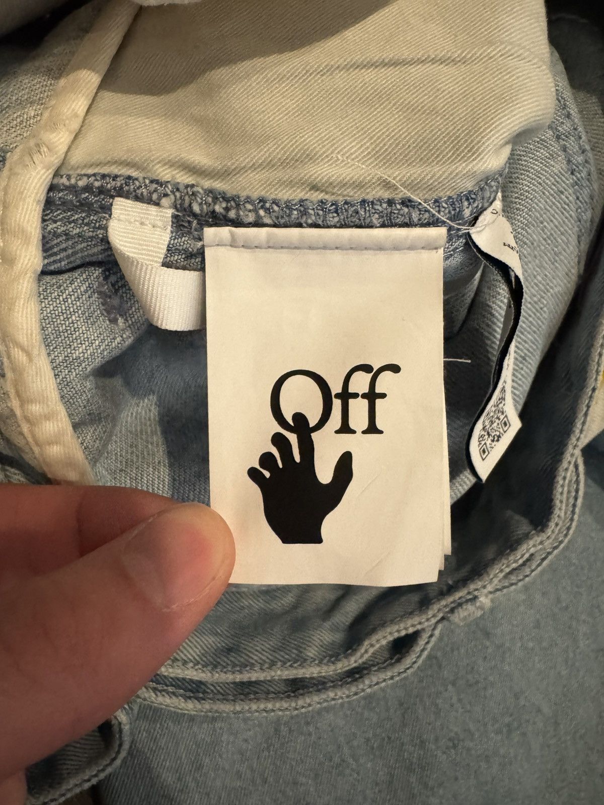 Off-White Off White Double Waist Double Knee Baggy Denim Jeans 30 Size US 30 / EU 46 - 14 Thumbnail