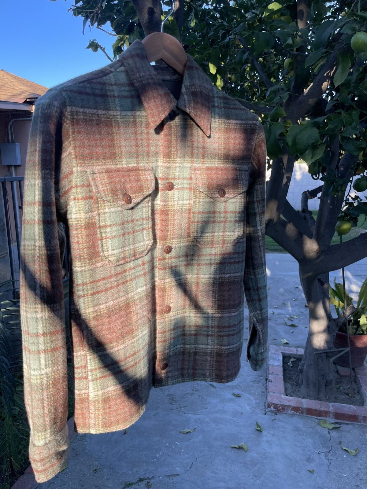RRL Ralph Lauren RRL Ralph Lauren Plaid Wool Knit Western Shirt XS Size US XS / EU 42 / 0 - 14 Thumbnail