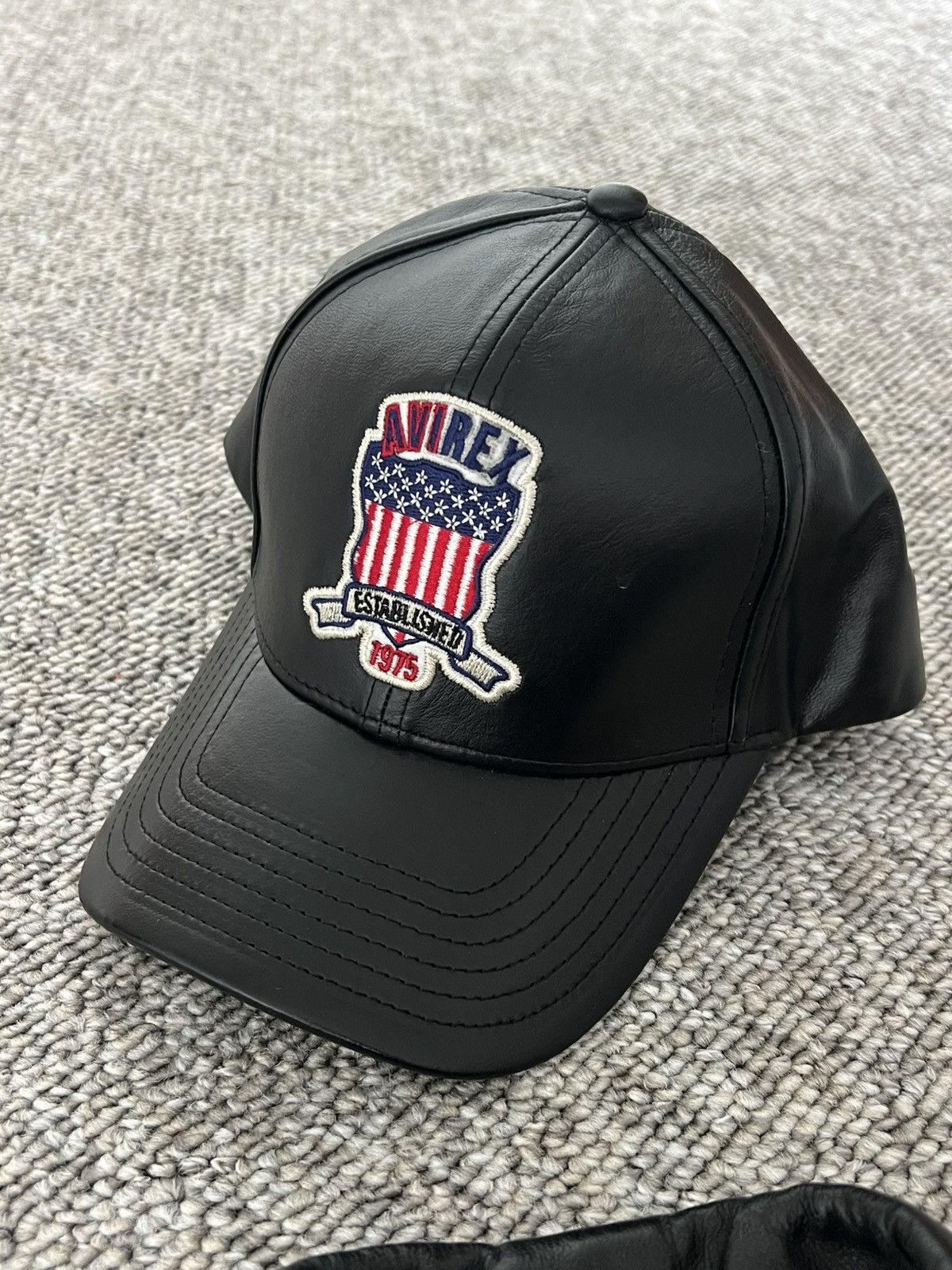 Avirex Avirex Leather Strapback Cap Size ONE SIZE - 1 Thumbnail