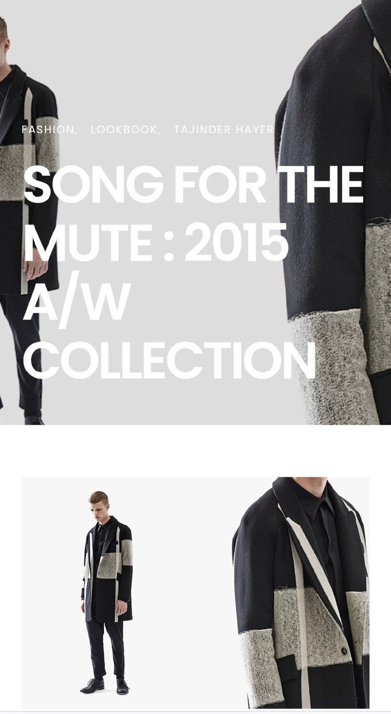 Song For The Mute Song For The Mute catalog black and gray wool coat Size US M / EU 48-50 / 2 - 2 Thumbnail