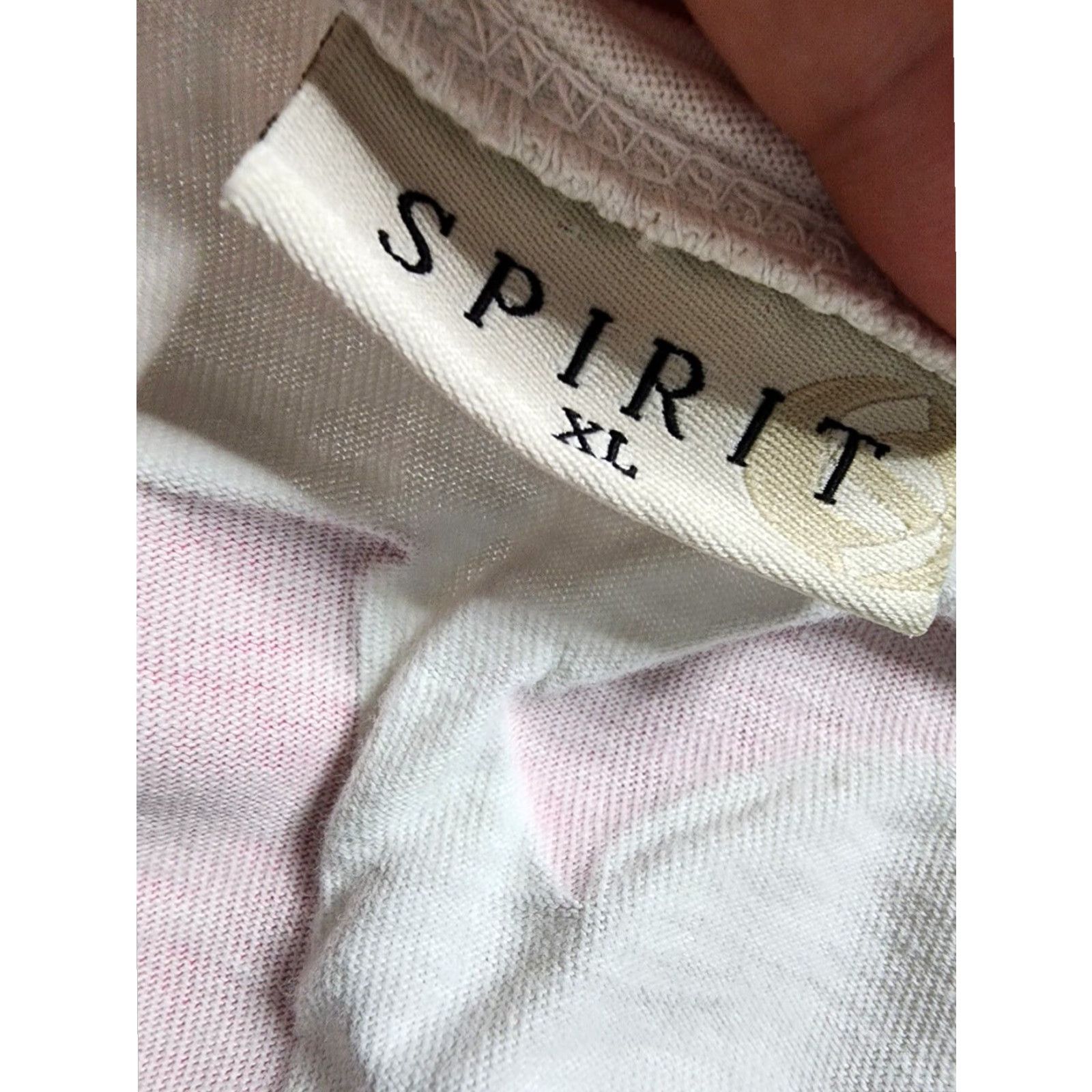 ESPIRIT Spirit Jersey Womens XL Sleeveless Beach T-Shirt White Size XL / US 12-14 / IT 48-50 - 5 Thumbnail