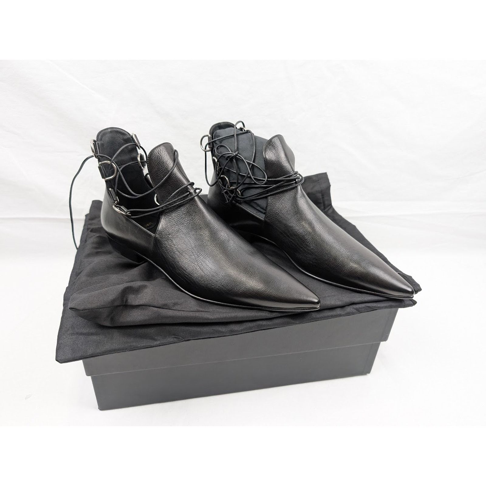 Saint Laurent Paris o1rshd1 Q:2 / Goth 15 Lace Up Shoes in Nero Size US 10 / EU 43 - 18 Thumbnail
