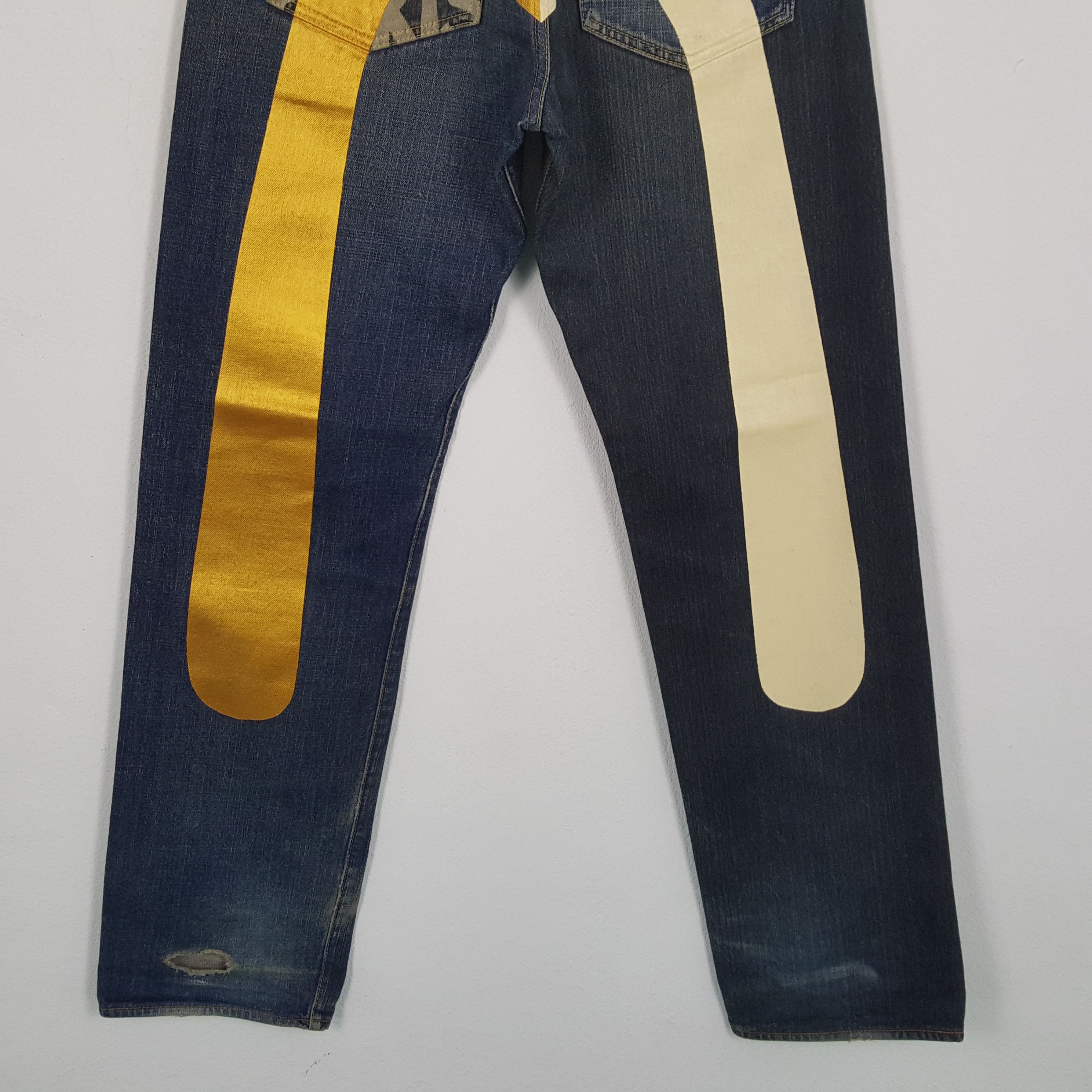 Evisu × Japanese Brand × Vintage Vintage EVISU Japanese Brand Daicock Custom Distressed Jeans Size US 29 - 3 Thumbnail