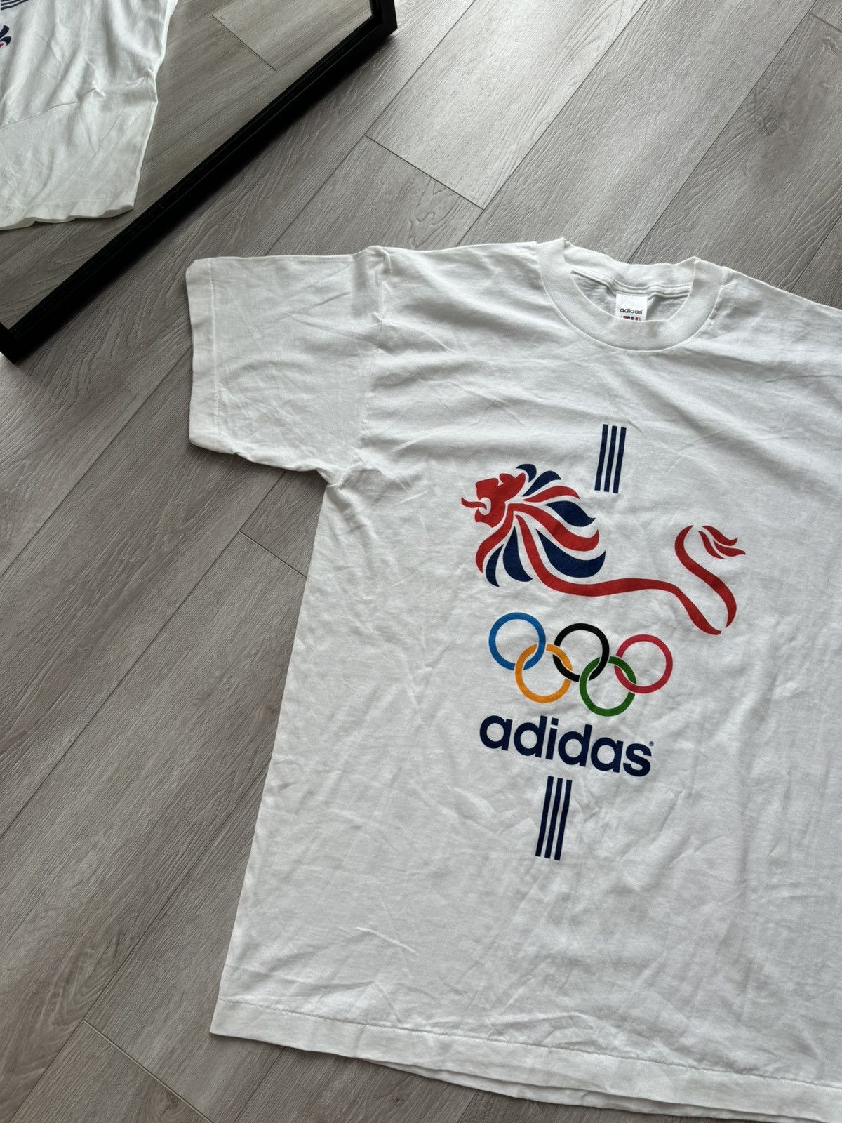 Adidas Vintage Adidas 1996 Atlanta Olympic Games T Shirt Tee Size US XL / EU 56 / 4 - 2 Thumbnail