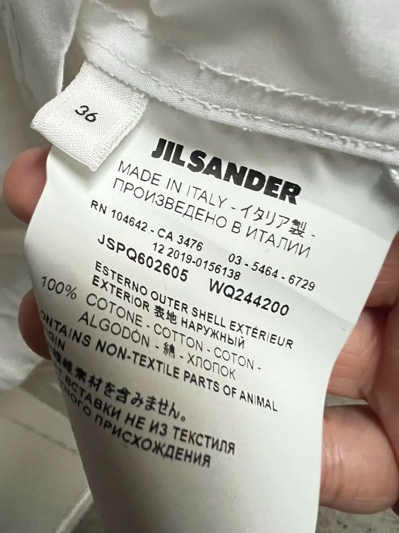 Jil Sander Jil Sander Thick cotton white shirt Size XXS / US 00 / IT 34 - 4 Thumbnail