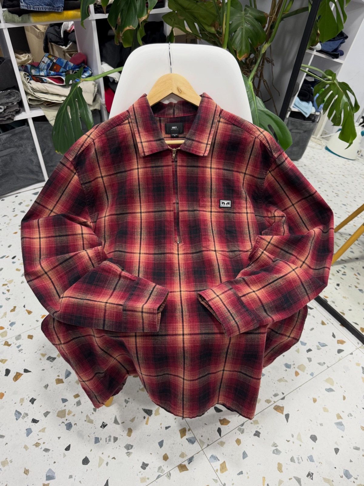 Obey Obey flannel shirt size XL Size US XL / EU 56 / 4 - 1 Thumbnail