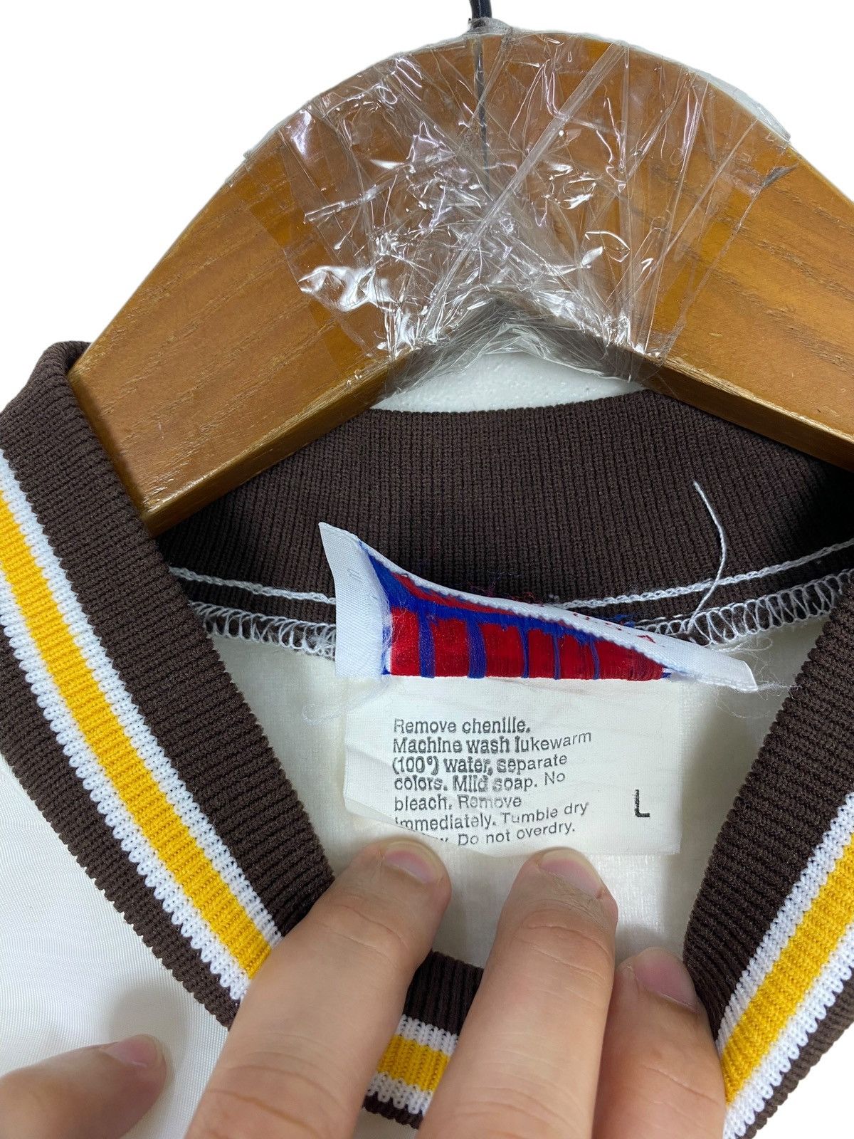 Vintage Rare ‼️ Vintage Thomas Jefferson Baseball Jacket Made in Usa Size US M / EU 48-50 / 2 - 6 Thumbnail