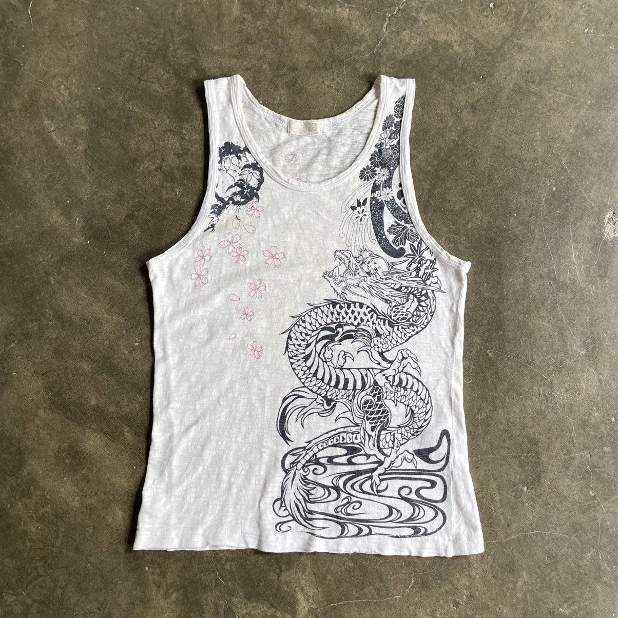 Japanese Brand × Vintage Karikuri Sukajan Vintage Tank Top 🍒 Size US L / EU 52-54 / 3 - 2 Thumbnail