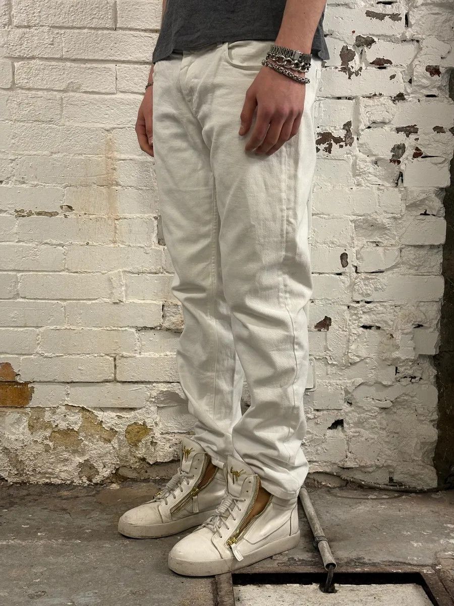 Prada 2000s Prada Classic White Denim Jeans Size US 33 - 3 Thumbnail