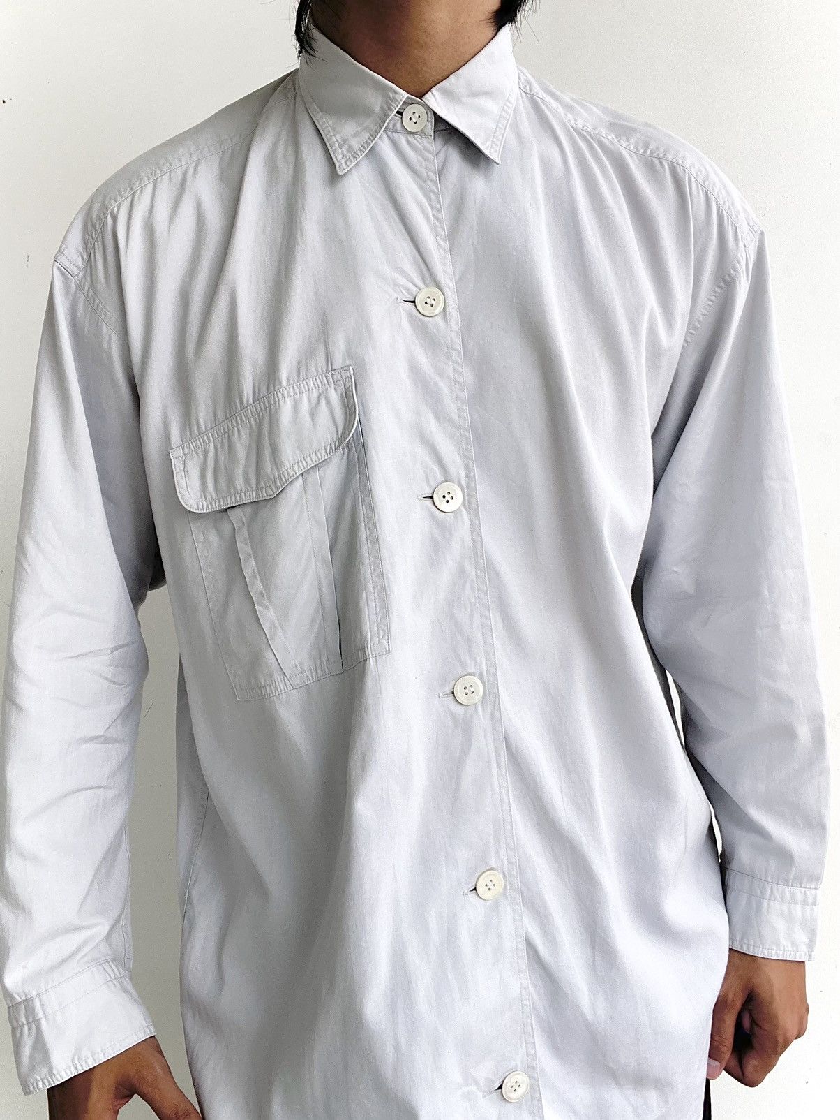 Issey Miyake Issey Miyake Studio White Shirt Size US L / EU 52-54 / 3 - 3 Thumbnail