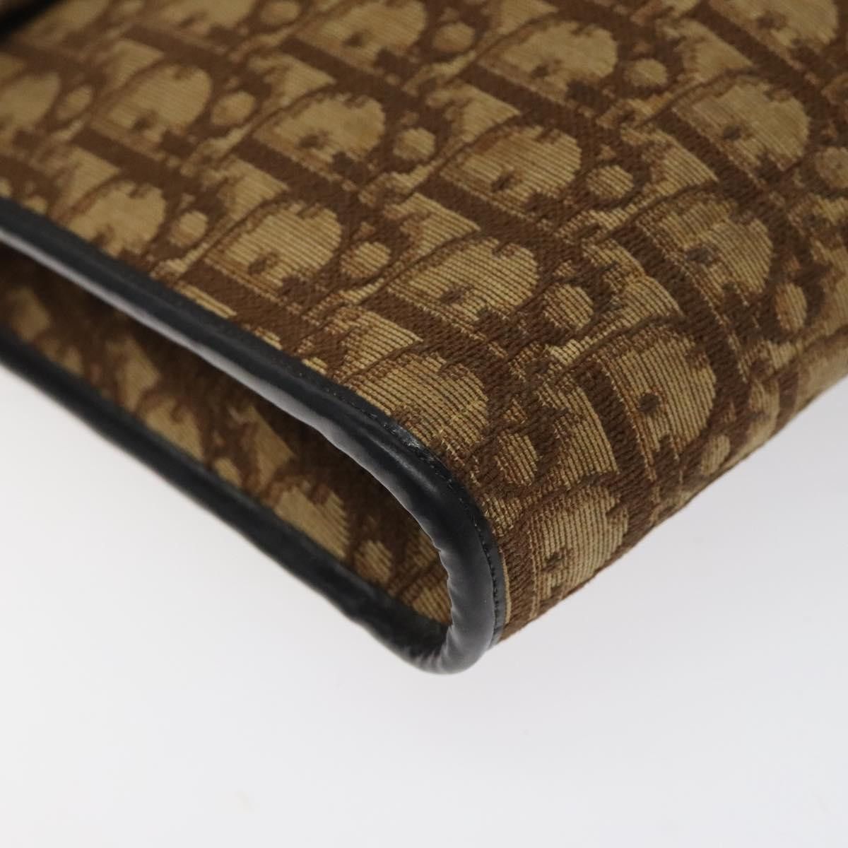 Dior DIOR Trotter Canvas Shoulder Bag Brown Gold Size ONE SIZE - 14 Thumbnail