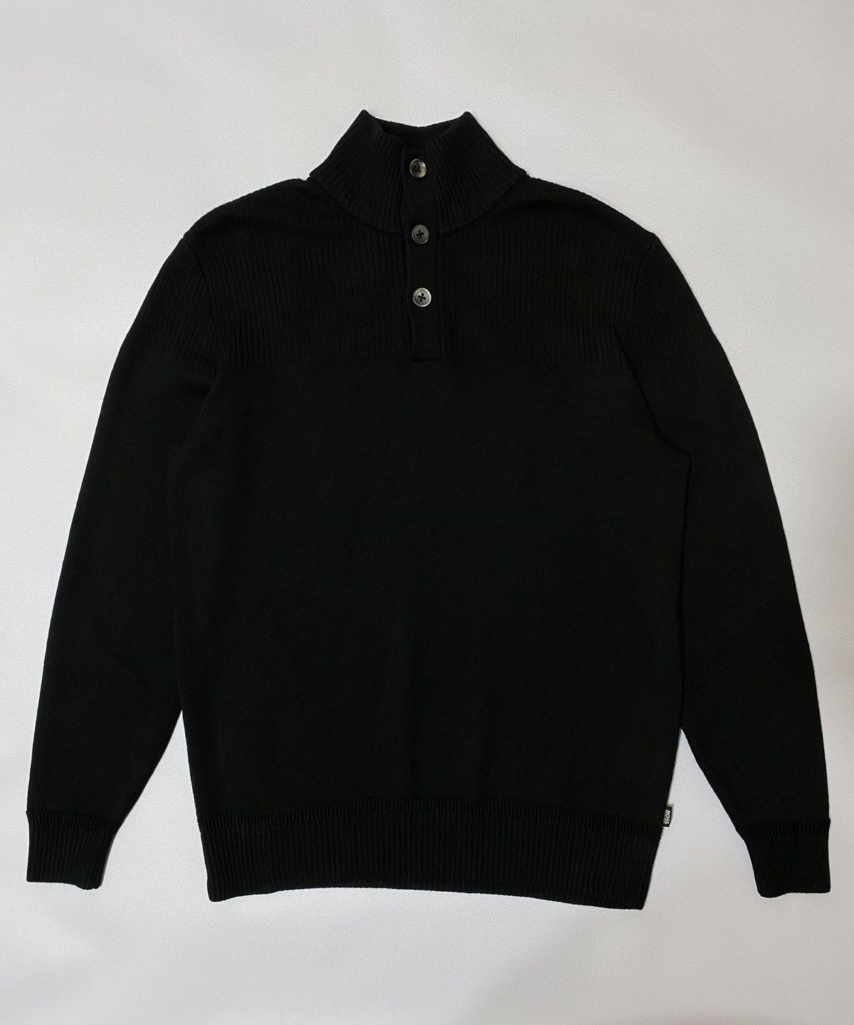 Hugo Boss Virgin Wool Sweater Black M Men