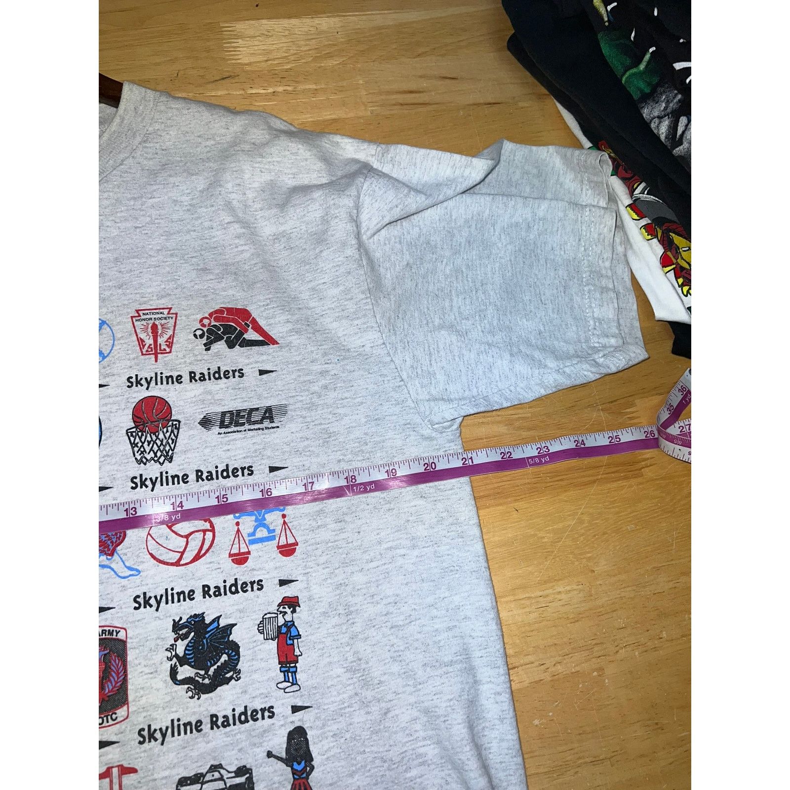 Vintage Vintage Skyline Shirt Skyline Raiders Dallas Texas Tee 90s L Size US L / EU 52-54 / 3 - 9 Thumbnail