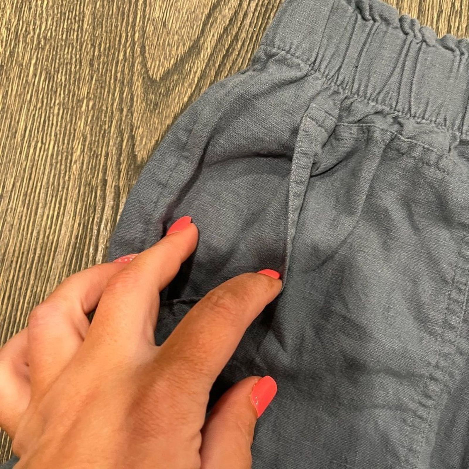 Loft Loft Outlet Utility Shorts High Rise Elastic Waist Linen S Size 26" / US 2 / IT 38 - 3 Thumbnail