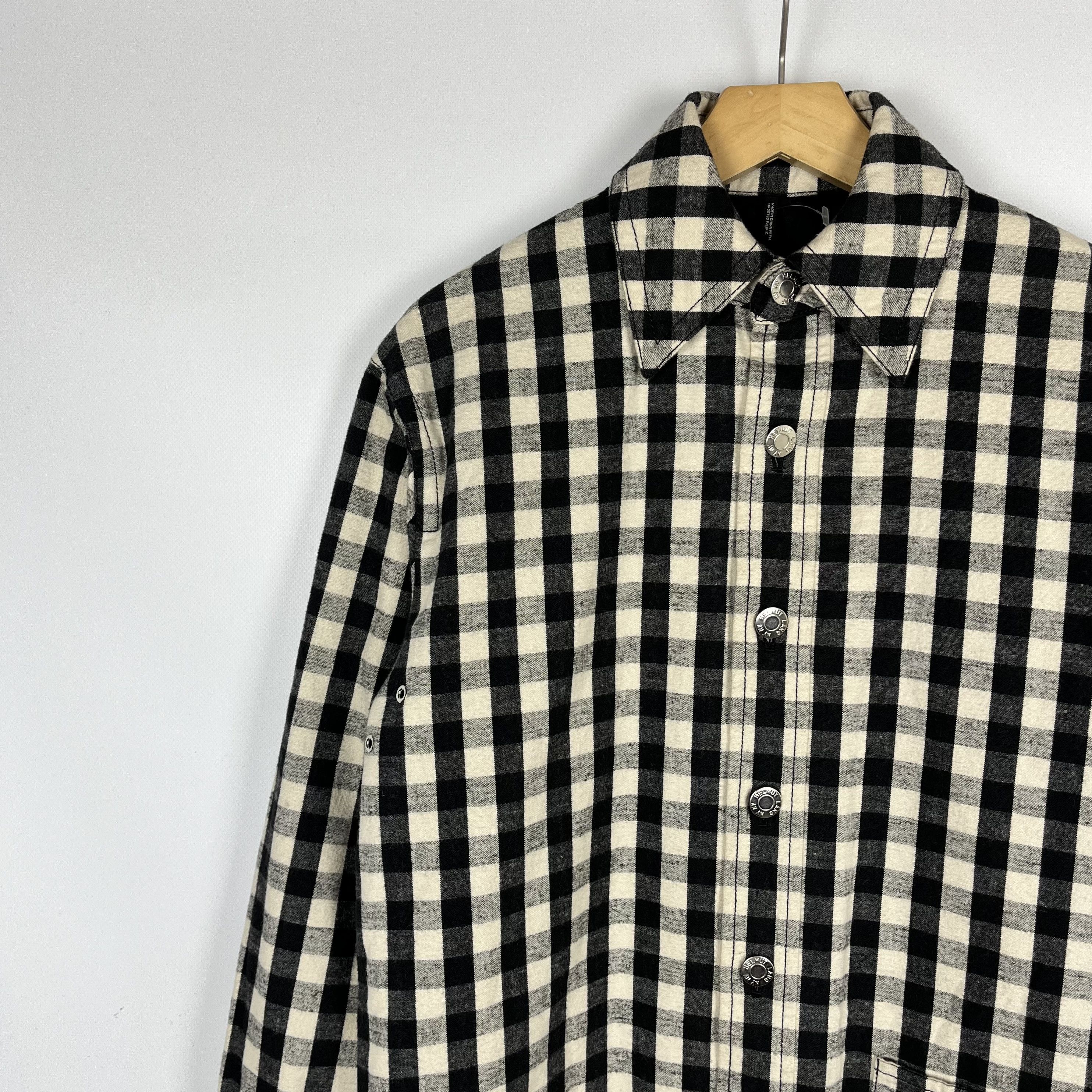 Helmut Lang Helmut Lang Oversized Gingham Flannel Overshirt Jacket Size XS / US 0-2 / IT 36-38 - 5 Thumbnail